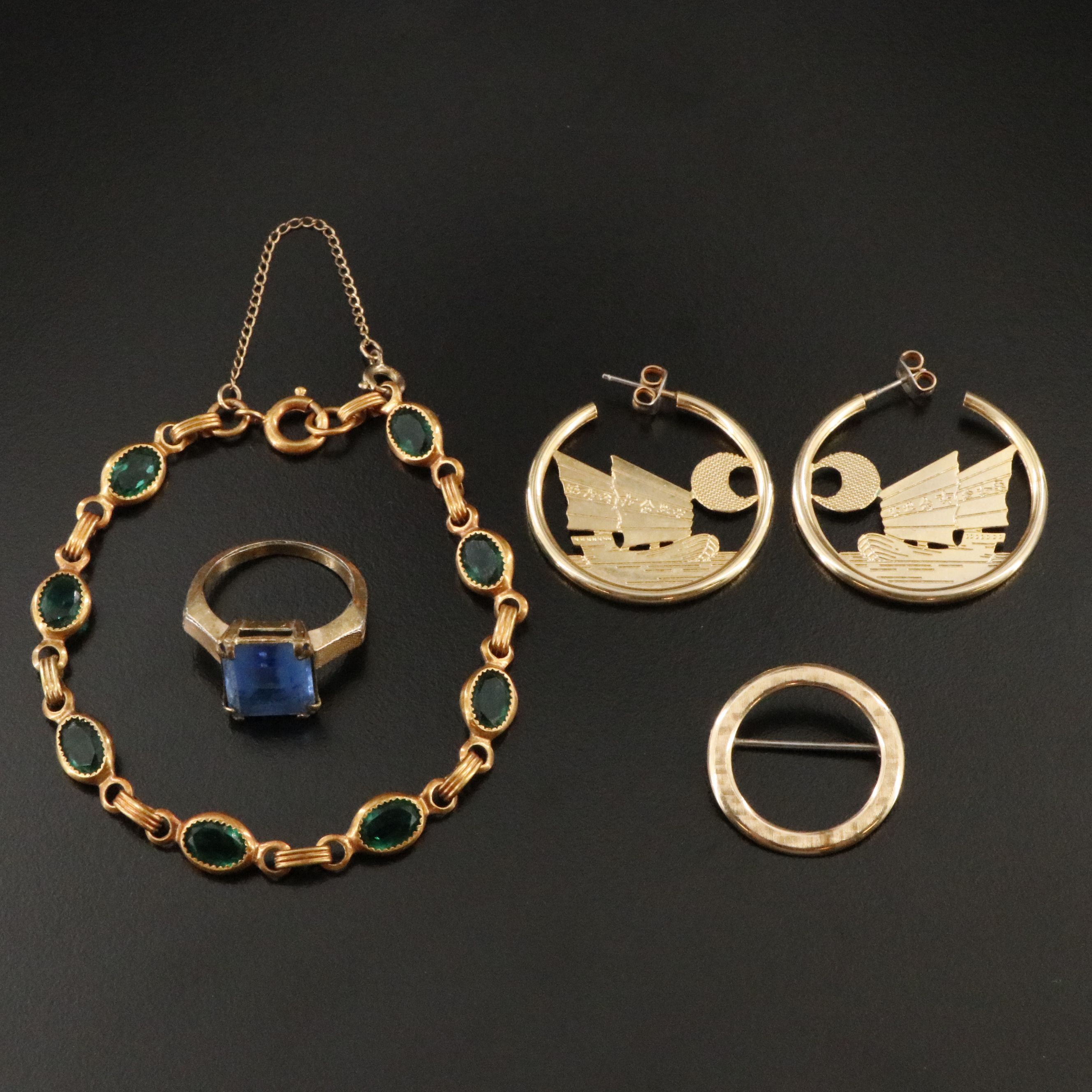 Jewelry Collection Featuring Gold-Filled Bracelet and Ring