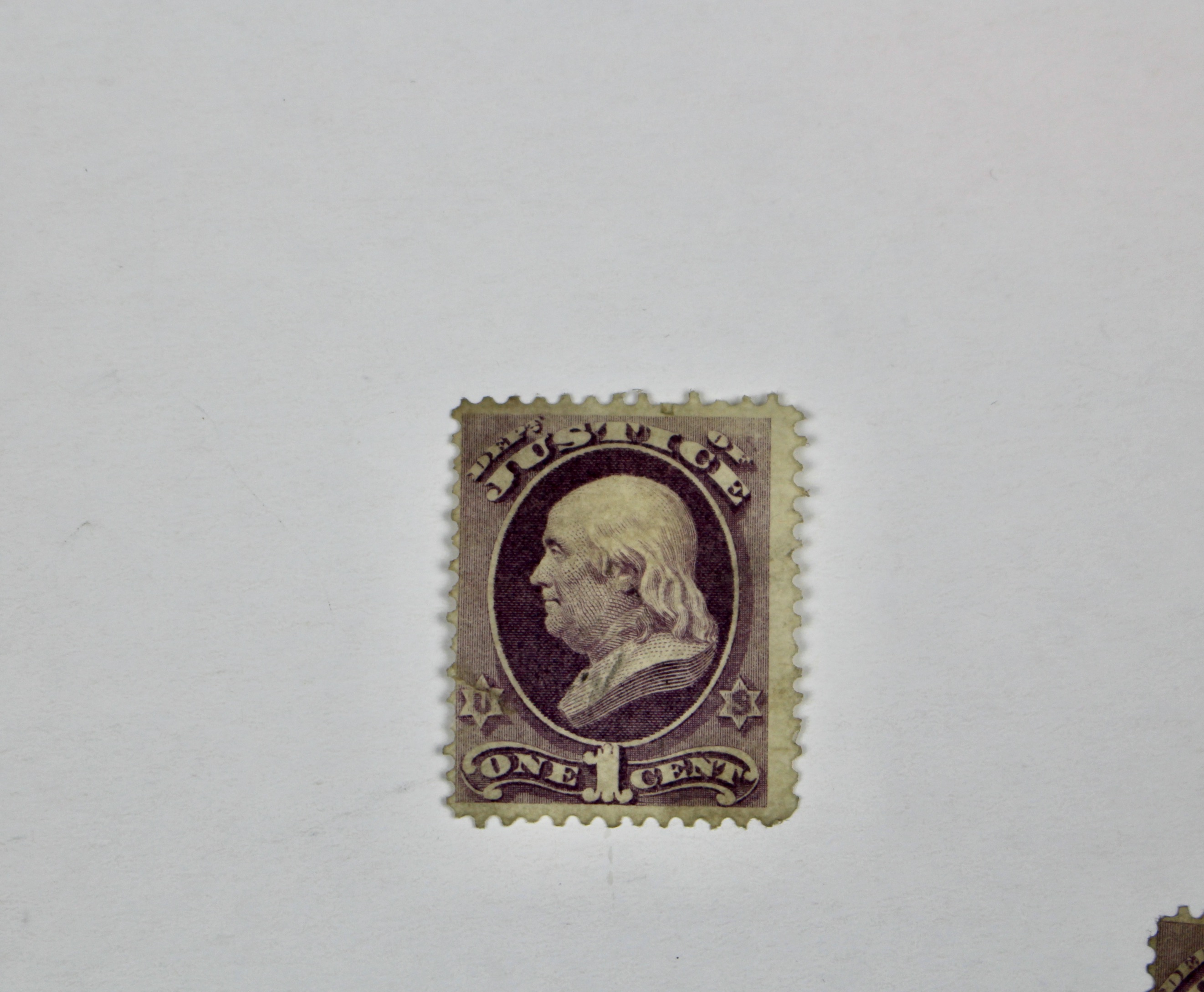 Three High Value U.S. Official Stamps, Scott 013, 025, and 031, 1870s/1880s