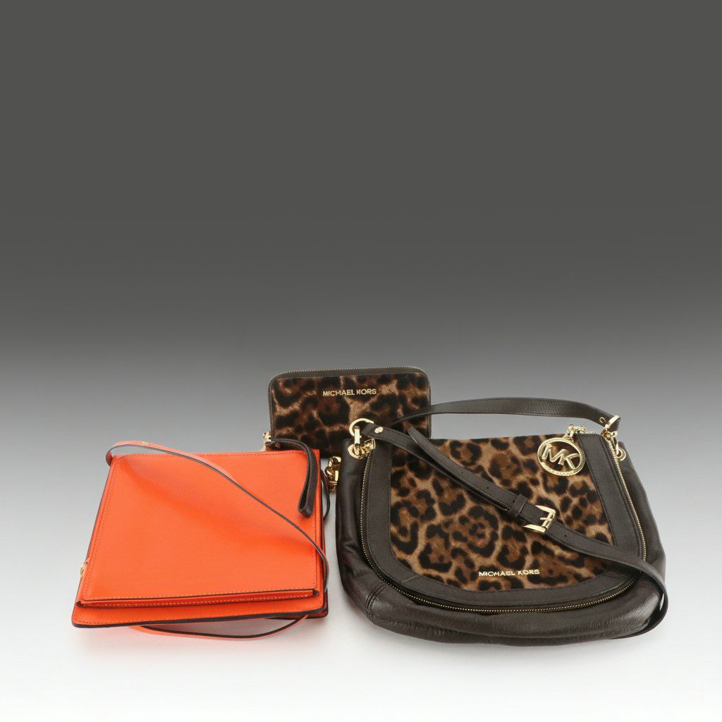 Michael Kors Calfhair/Leather Stanthorpe Shoulder Bag & Wallet W Other Crossbody