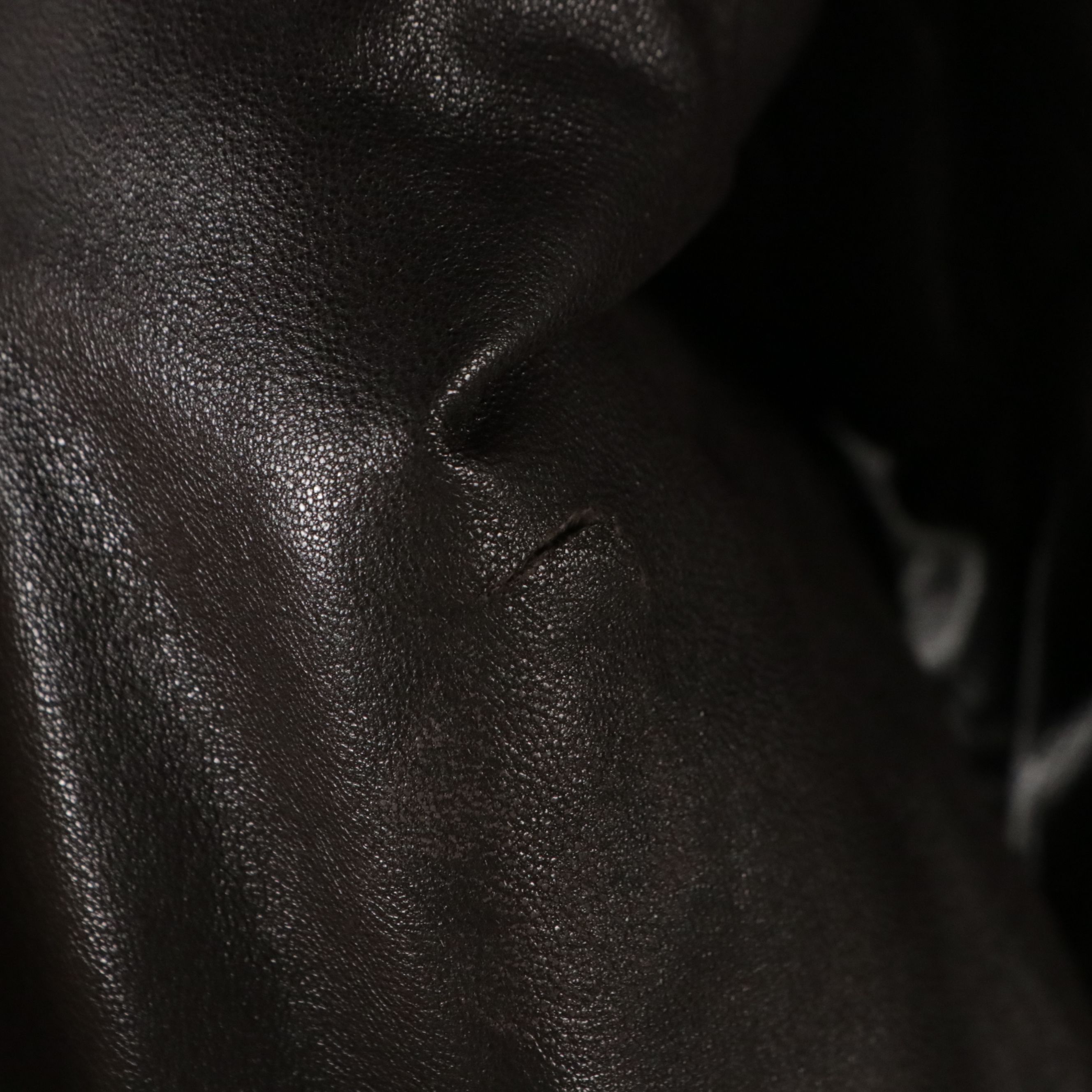 Men's Alan Michaels Chocolate Brown Leather Jacket with Opossum Fur Lining