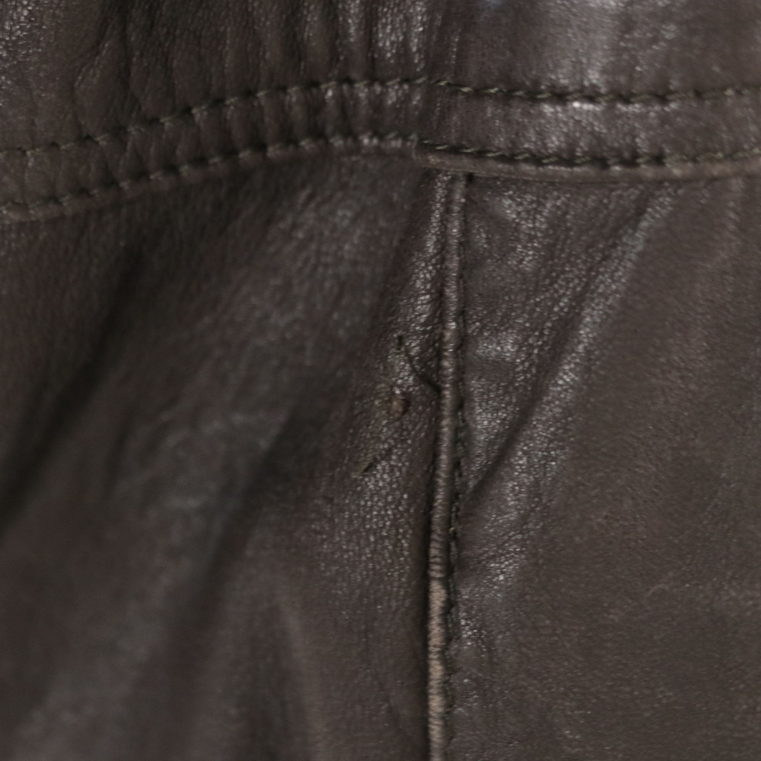 Men's Alan Michaels Chocolate Brown Leather Jacket with Opossum Fur Lining