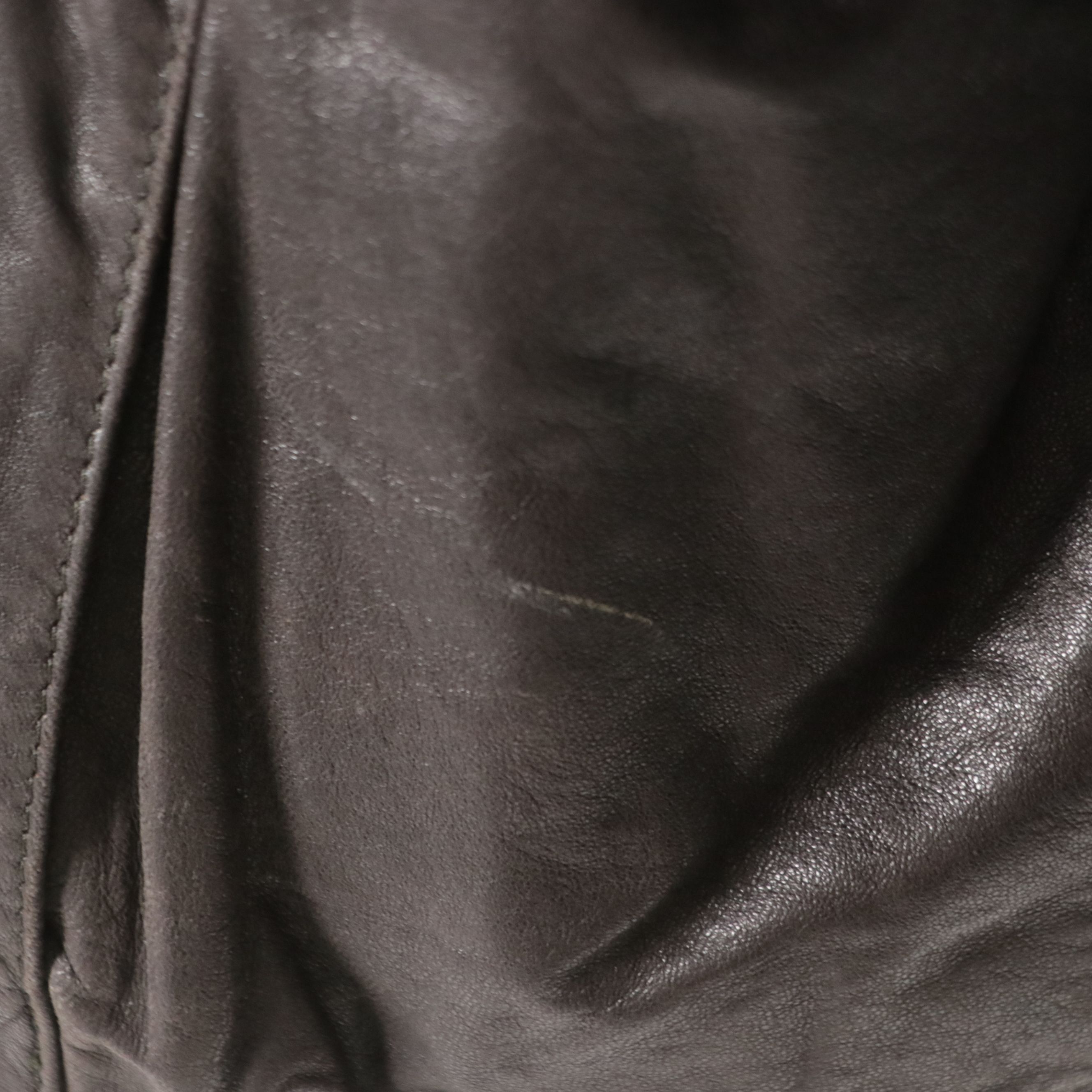 Men's Alan Michaels Chocolate Brown Leather Jacket with Opossum Fur Lining