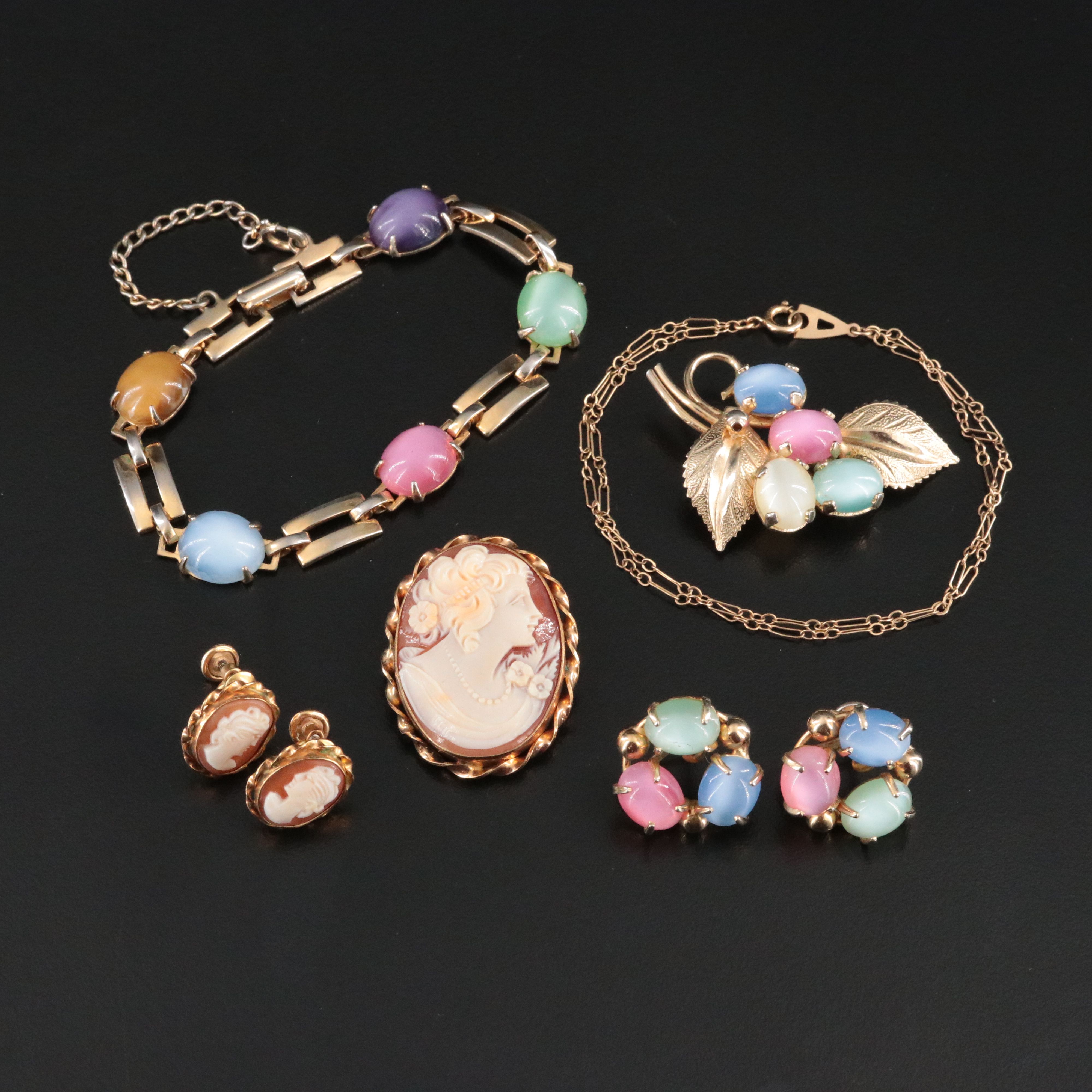 Jewelry Collection Featuring Gold-Filled and Shell Cameo