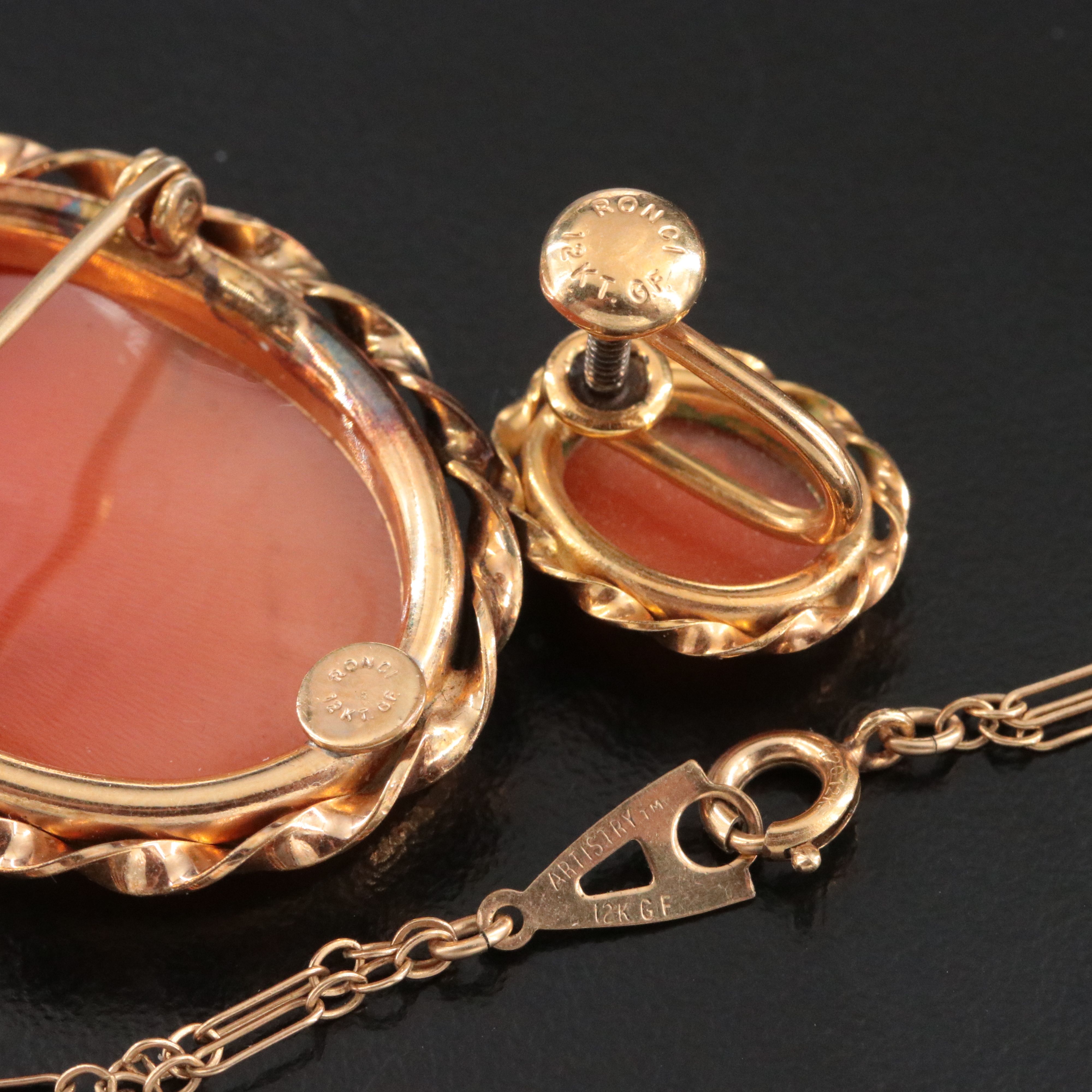 Jewelry Collection Featuring Gold-Filled and Shell Cameo