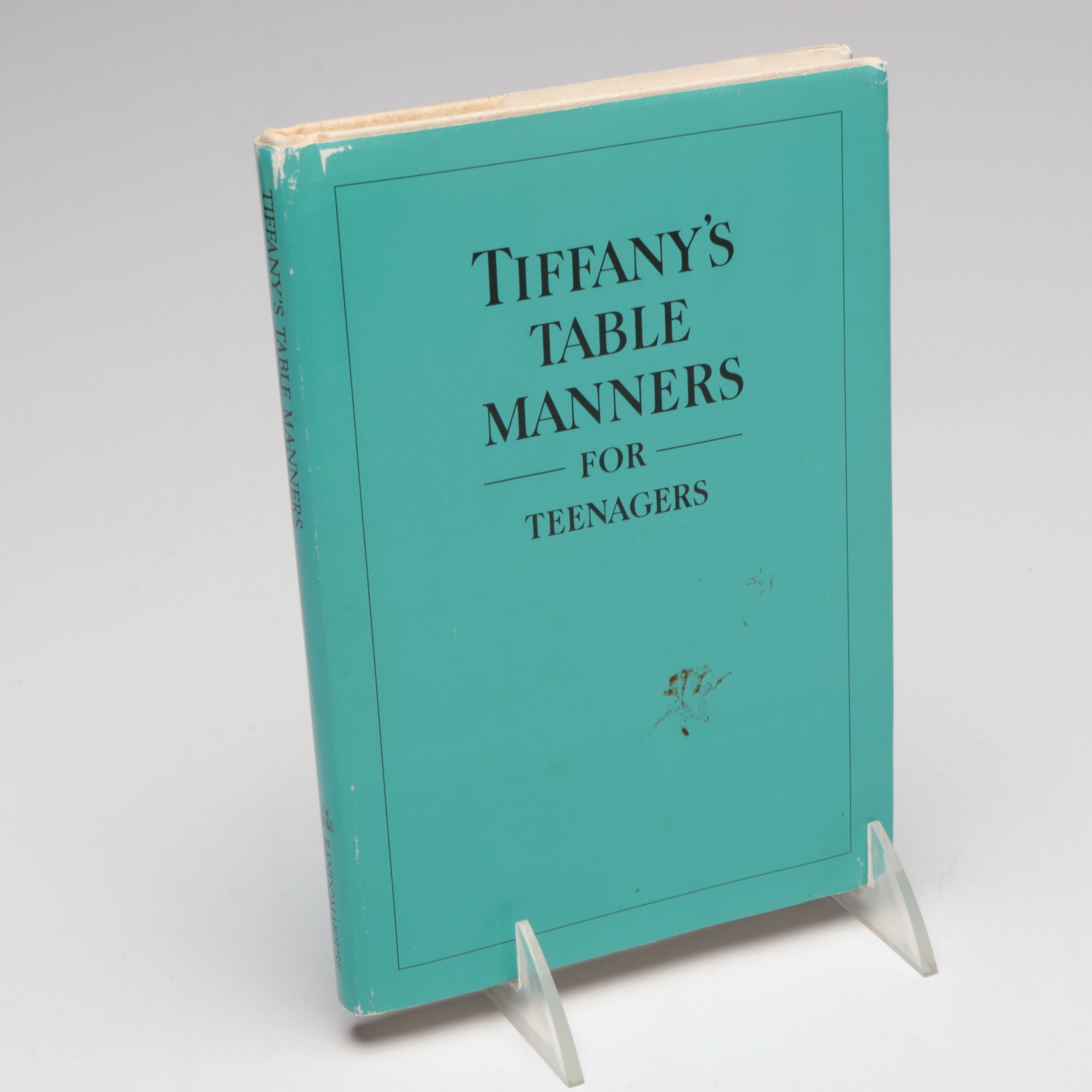 Illustrated "Tiffany's Table Manners for Teenagers" by Walter Hoving, 1989
