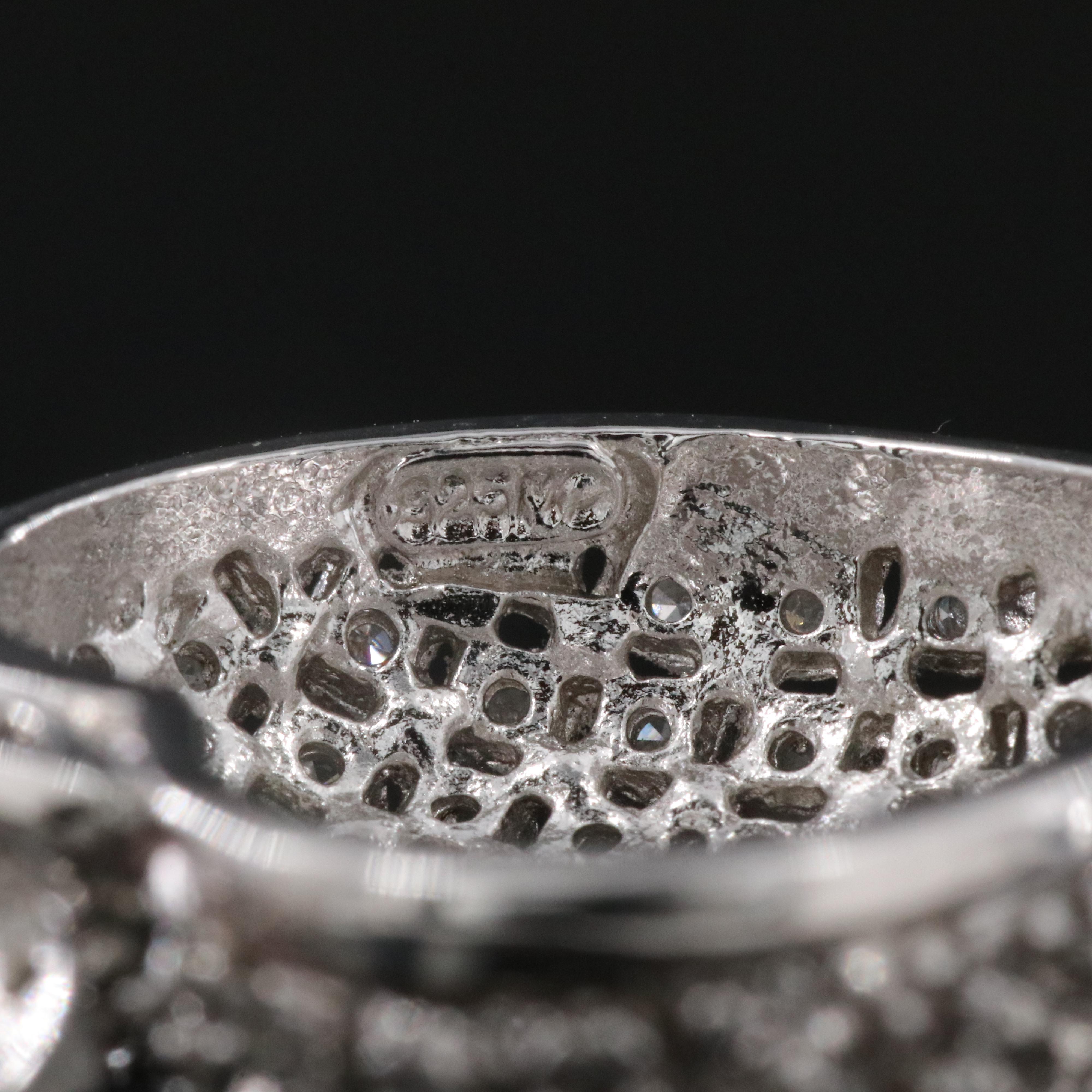 Sterling Diamond Heart Pendant Necklace