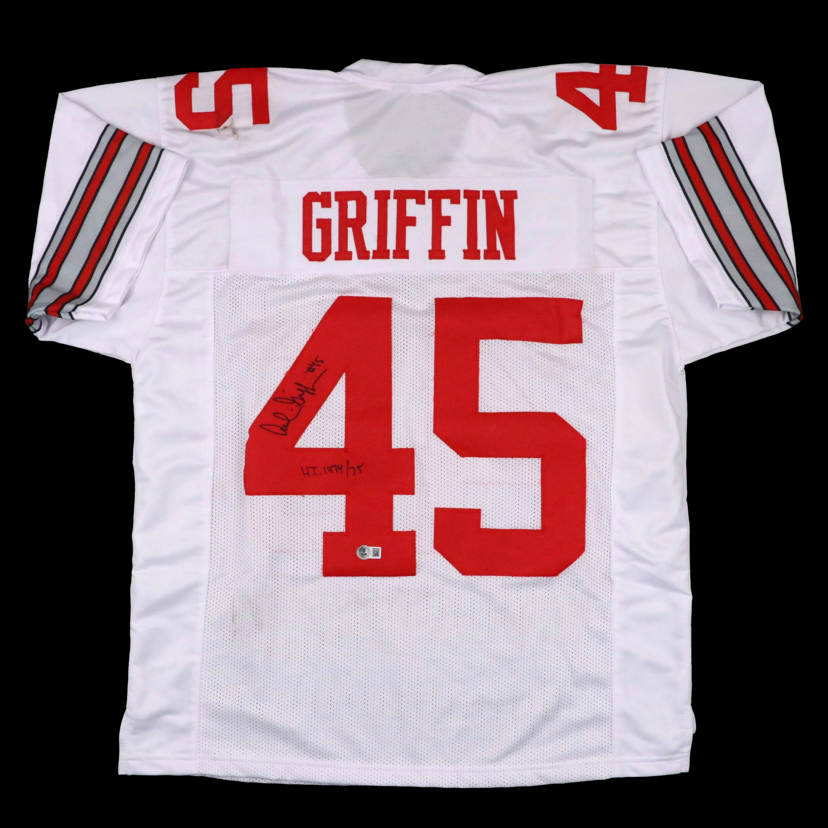 Archie Griffin Signed "H.T. 1974/75" Ohio State Football Jersey, Beckett