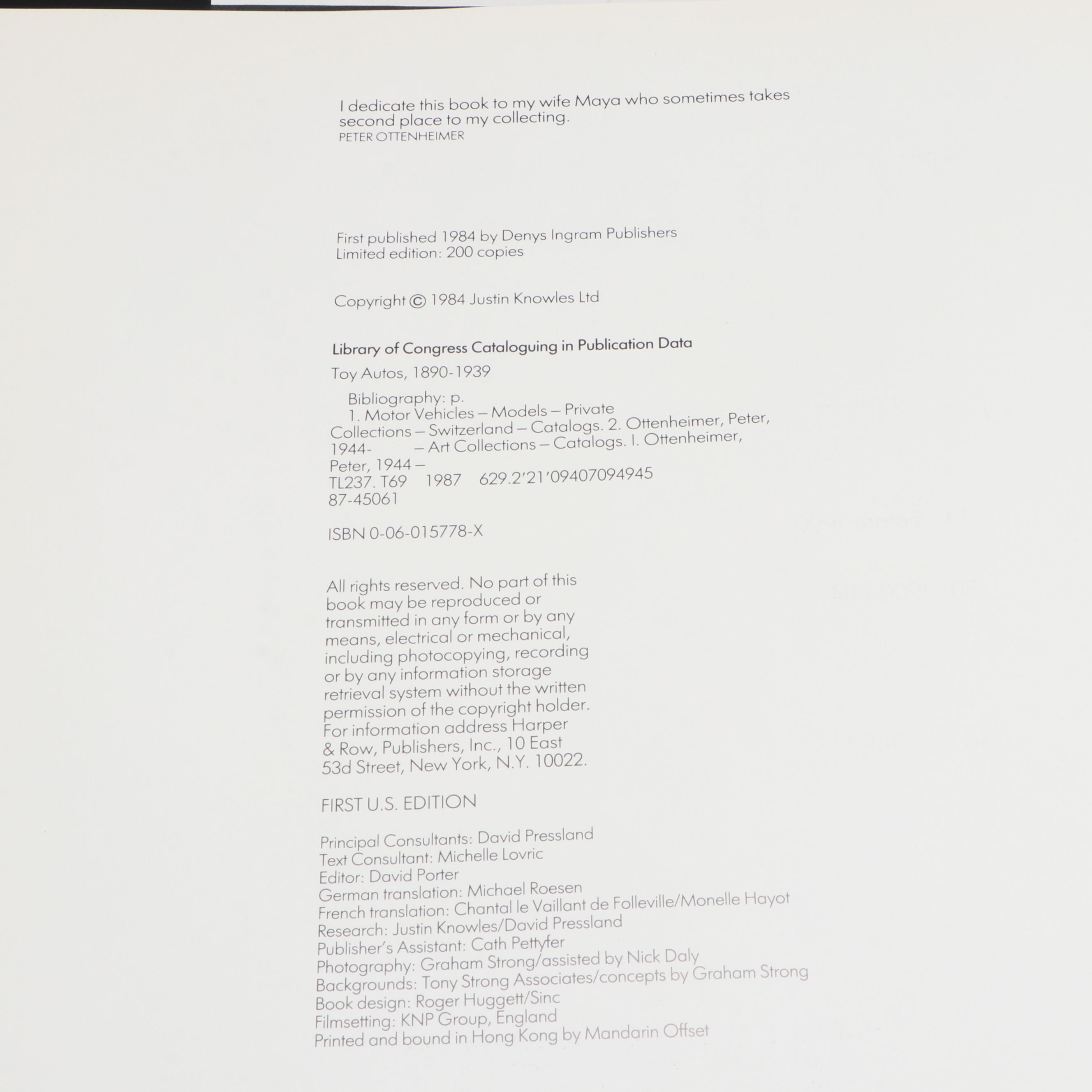 "Collecting the Tin Toy Car" by Dale Kelly and More Toy Collector's Guides