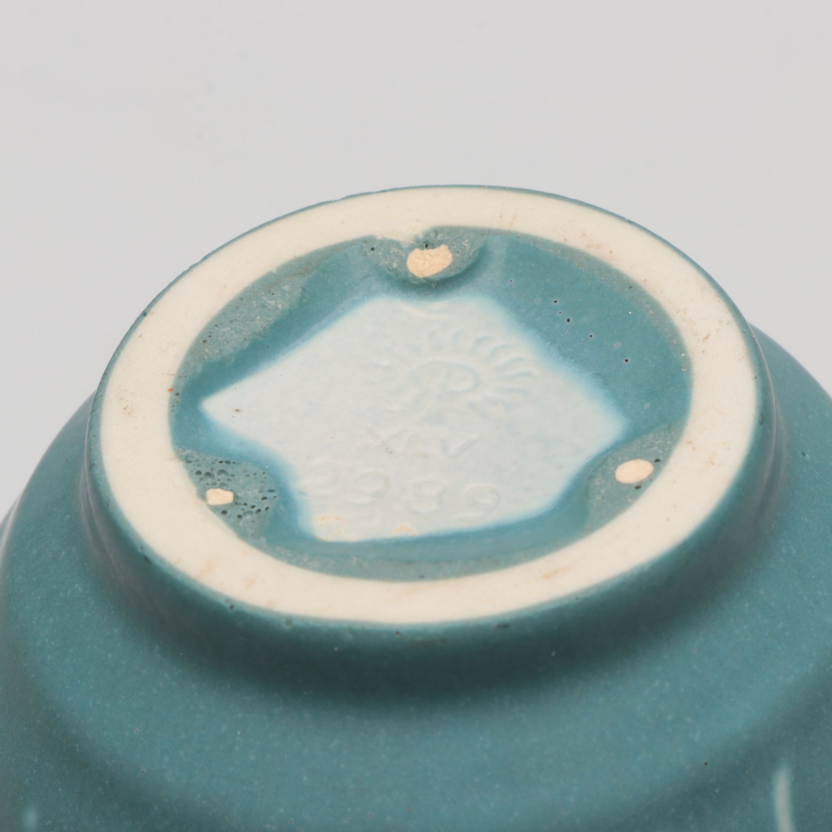 Rookwood Pottery Matte Blue Ceramic Vase Designed by Kataro Shirayamadani, 1945