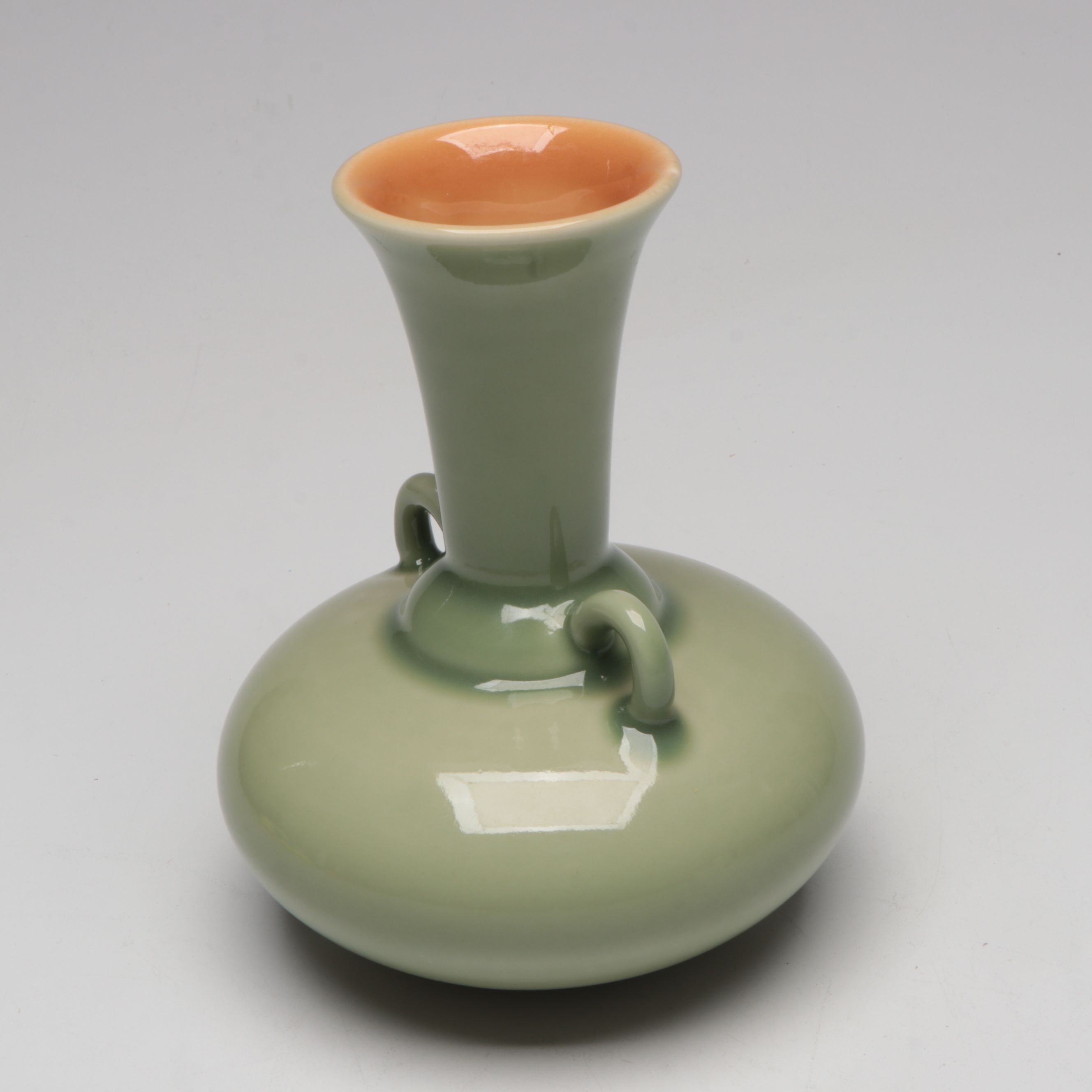 Rookwood Pottery Green Ceramic Vase Designed by John D. Wareham, 1937