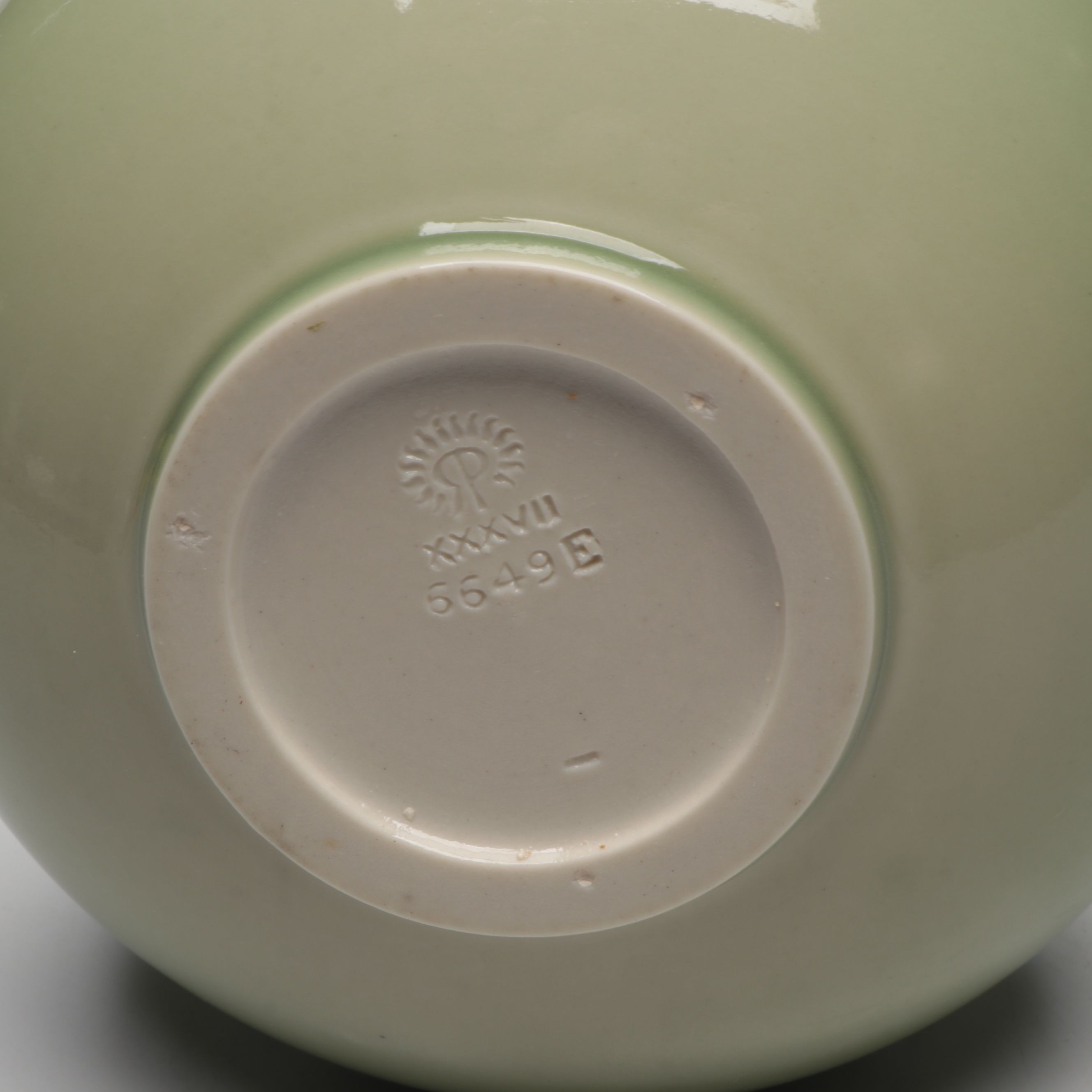 Rookwood Pottery Green Ceramic Vase Designed by John D. Wareham, 1937