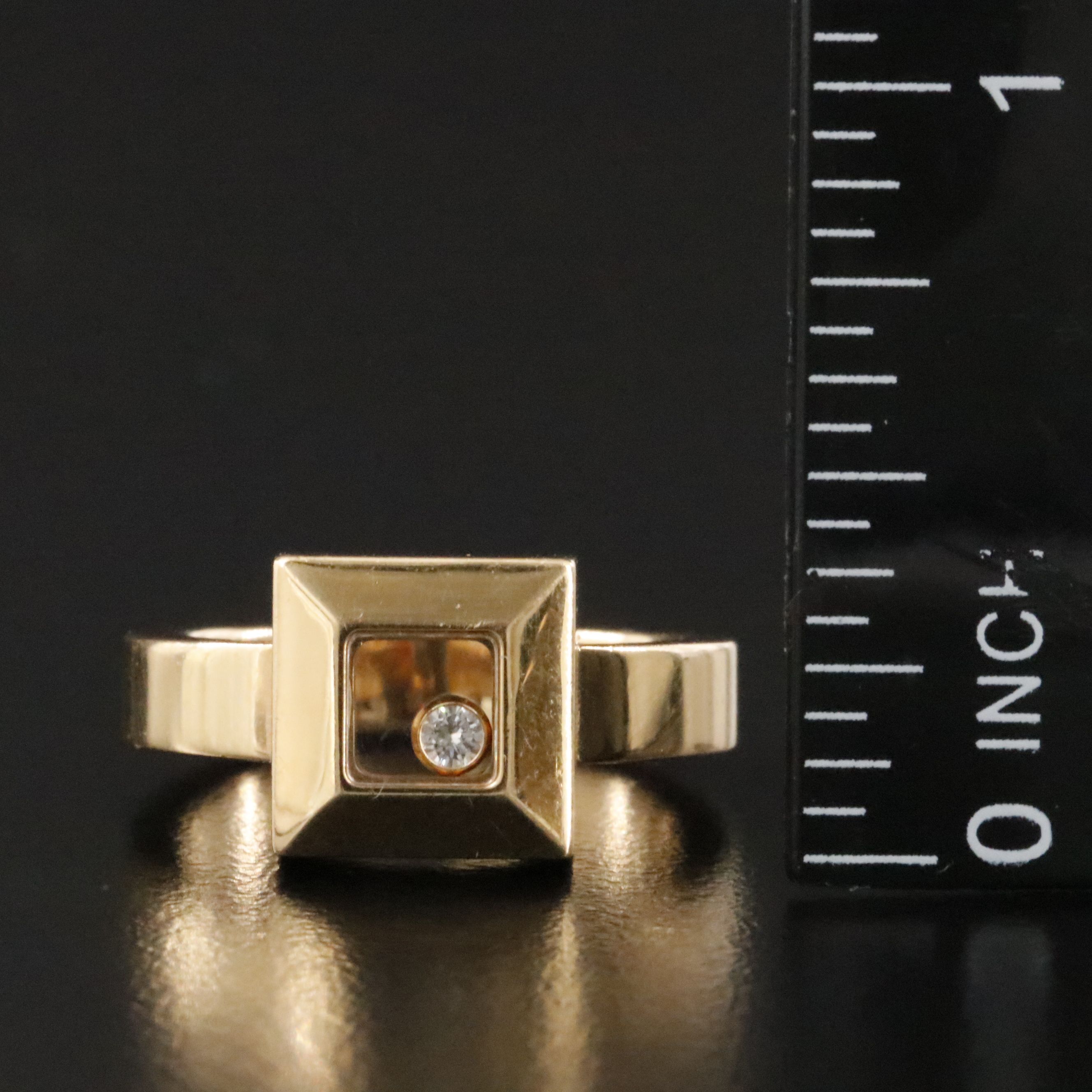 Chopard Happy Diamond 18K Diamond Square Ring