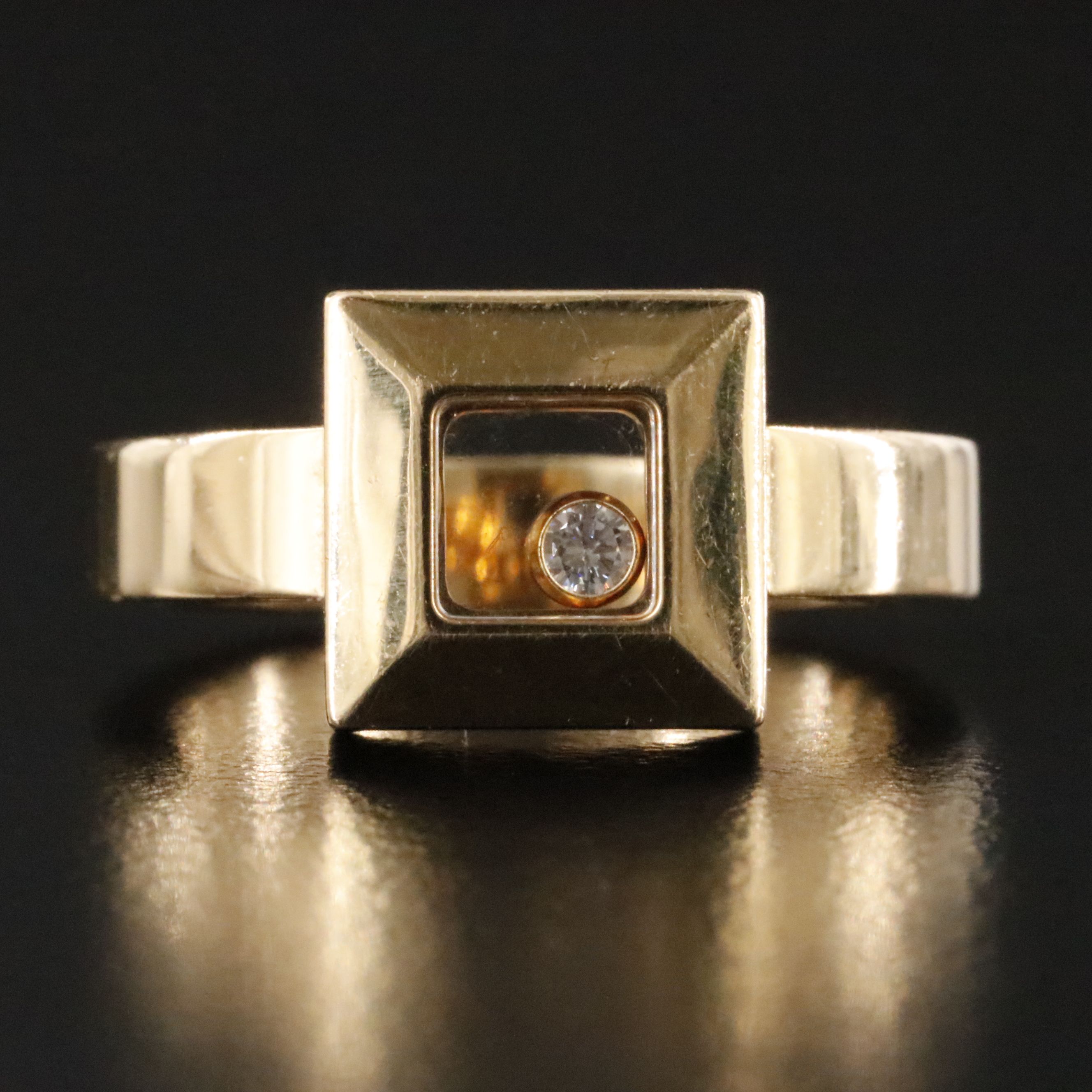 Chopard Happy Diamond 18K Diamond Square Ring