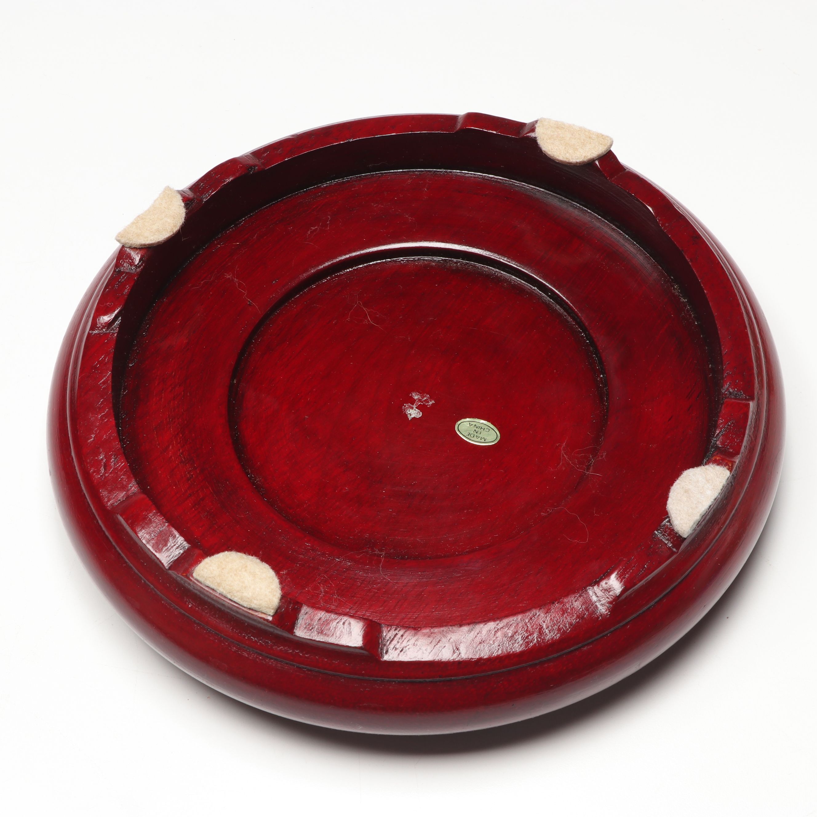 Chinese Hand-Painted Porcelain Bowl with Flowers and Pheasants