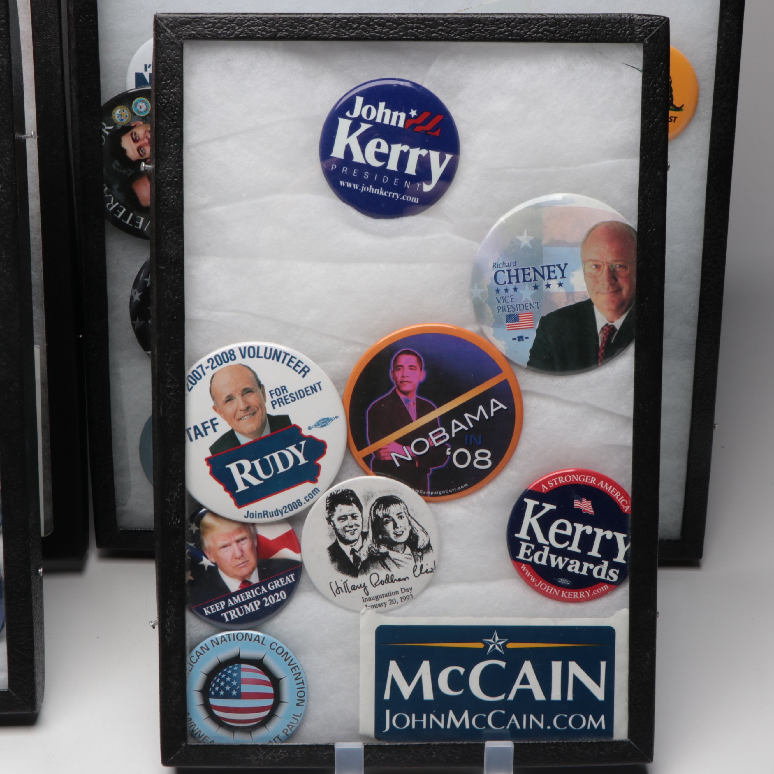 Bush/Cheney '04 , Romney/Ryan 2012 Pins and Other Modern Political Memorabilia