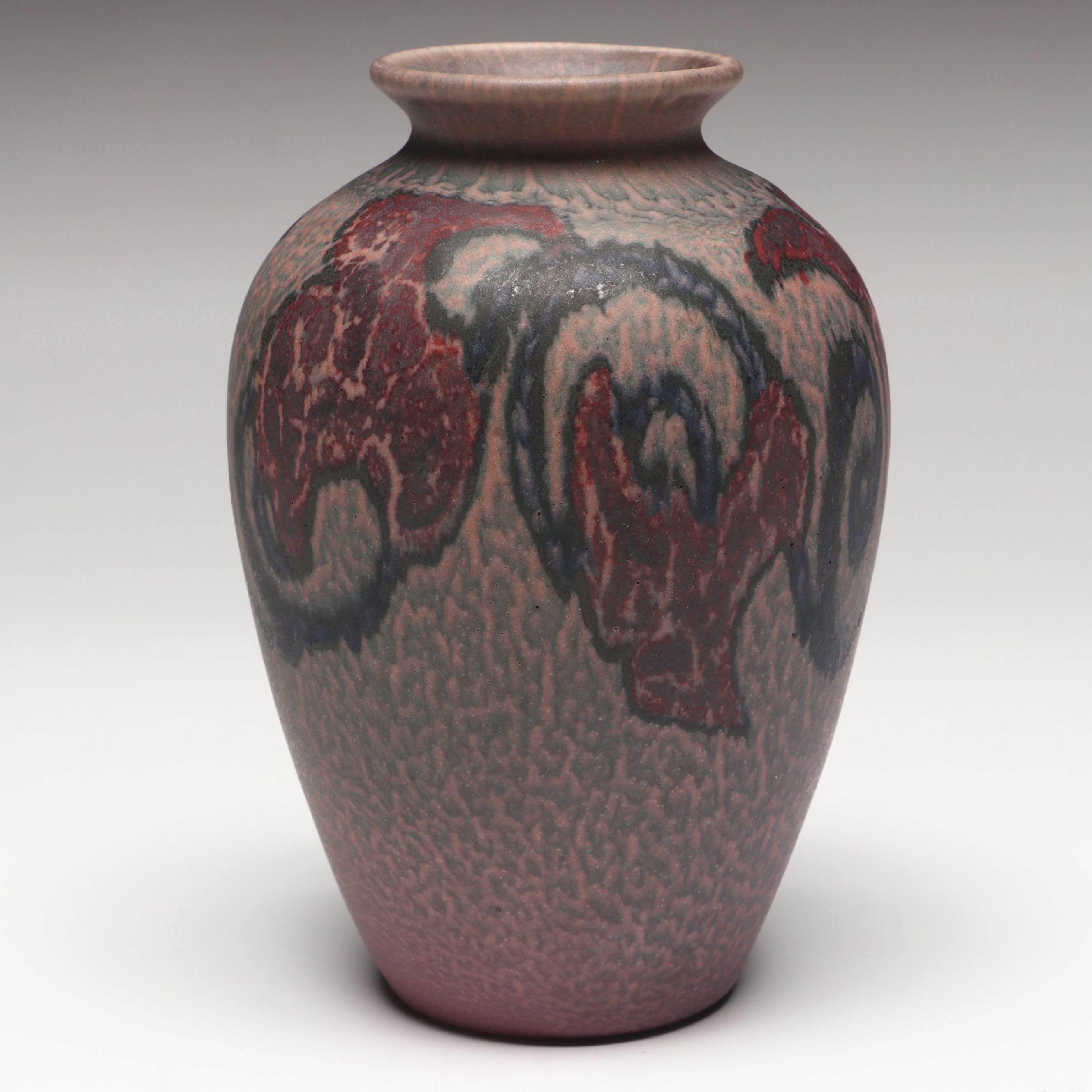 Charles Stewart Todd for Rookwood Pottery Frogskin Glaze Ceramic Vase, 1921