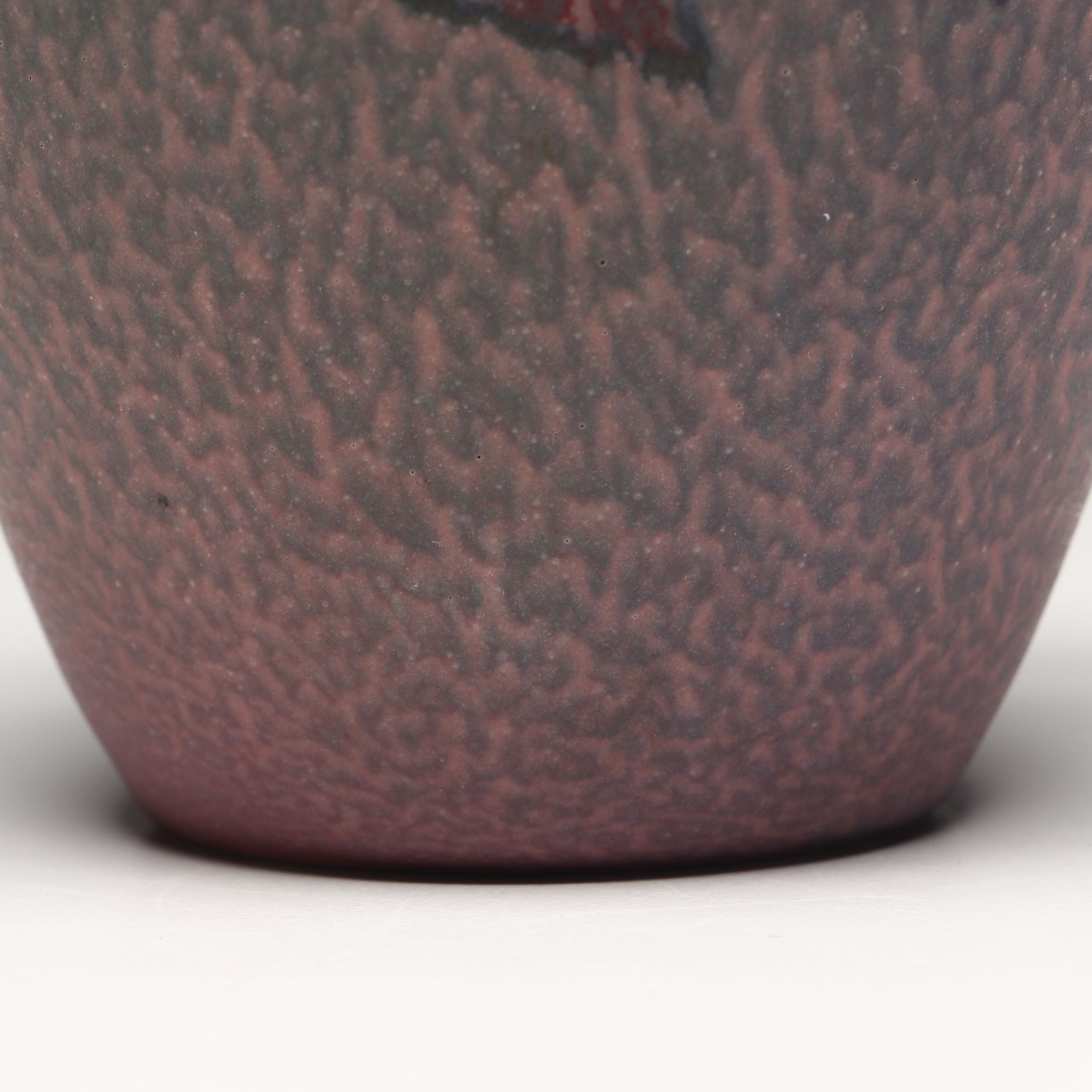 Charles Stewart Todd for Rookwood Pottery Frogskin Glaze Ceramic Vase, 1921