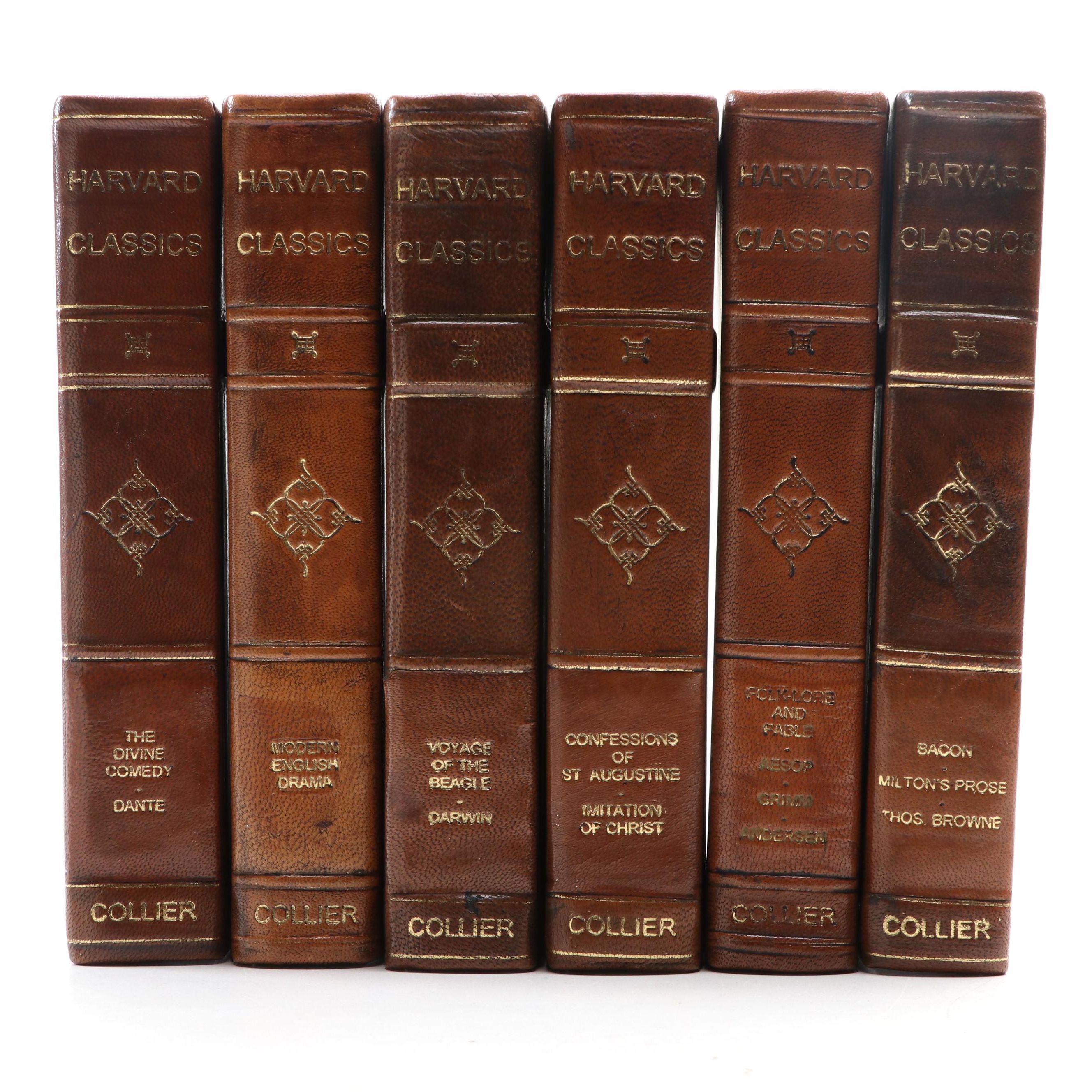 Leather Bound "The Harvard Classics" Partial Set Edited by Charles W. Eliot