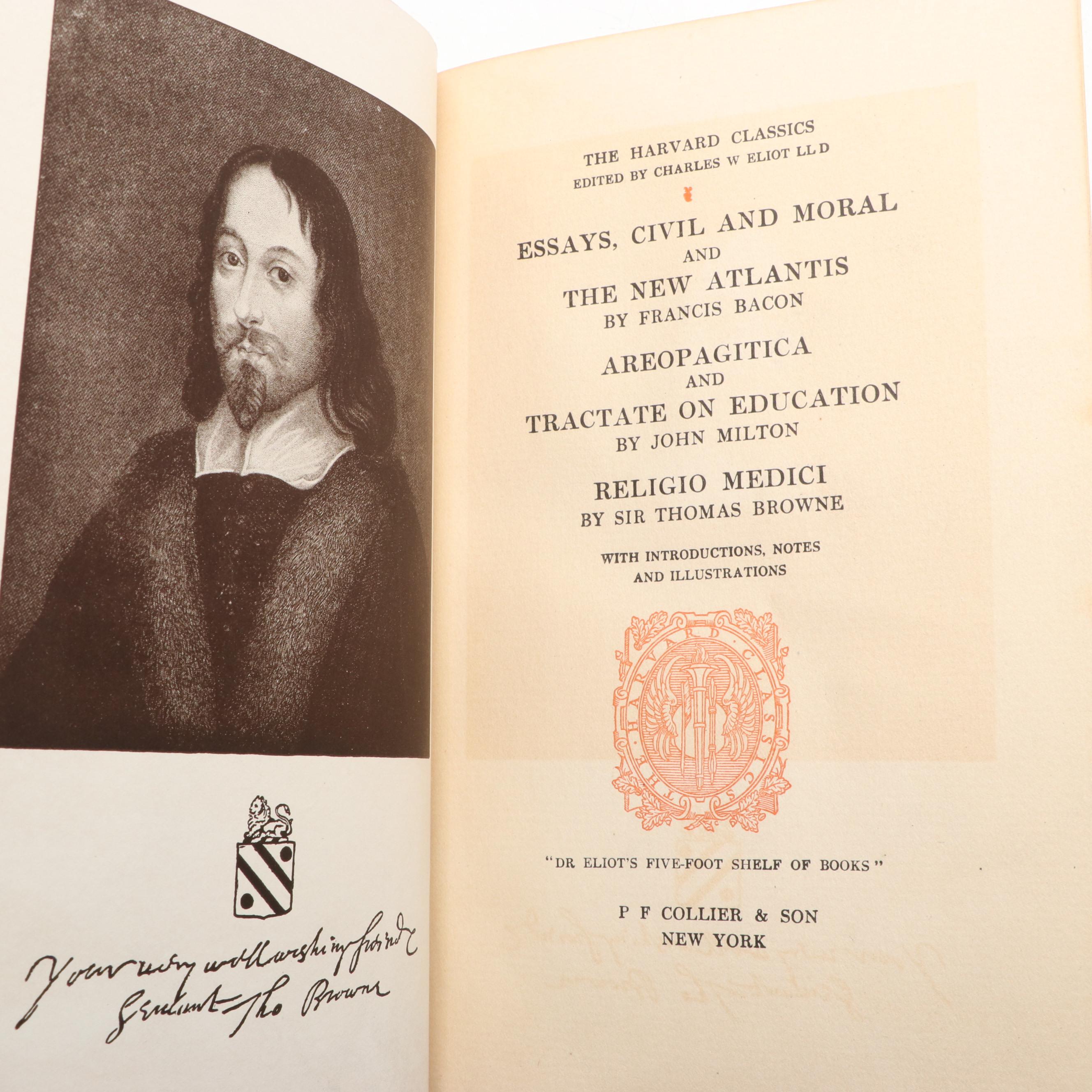 Leather Bound "The Harvard Classics" Partial Set Edited by Charles W. Eliot