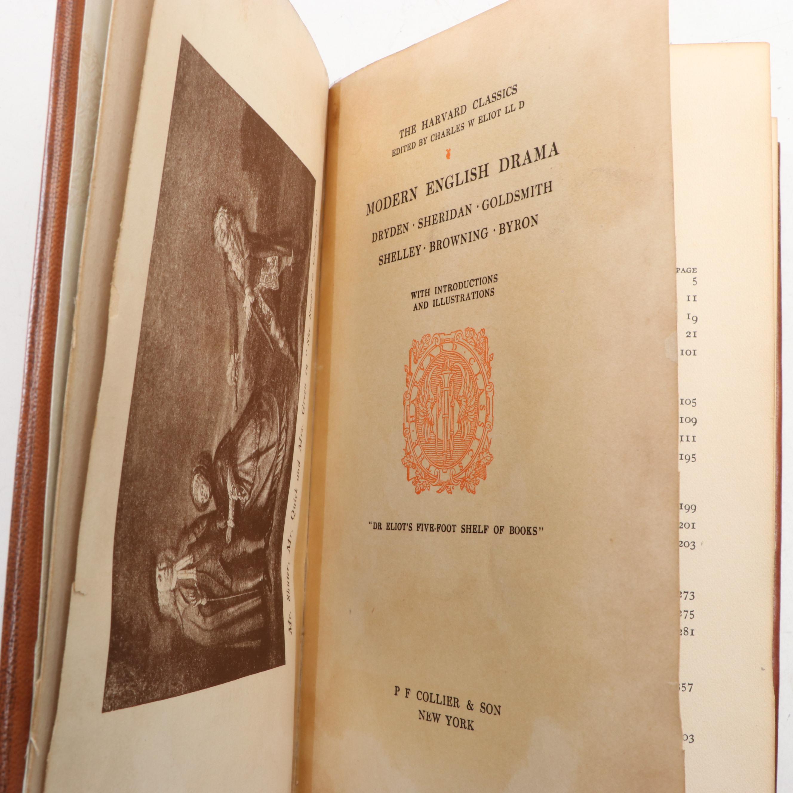 Leather Bound "The Harvard Classics" Partial Set Edited by Charles W. Eliot