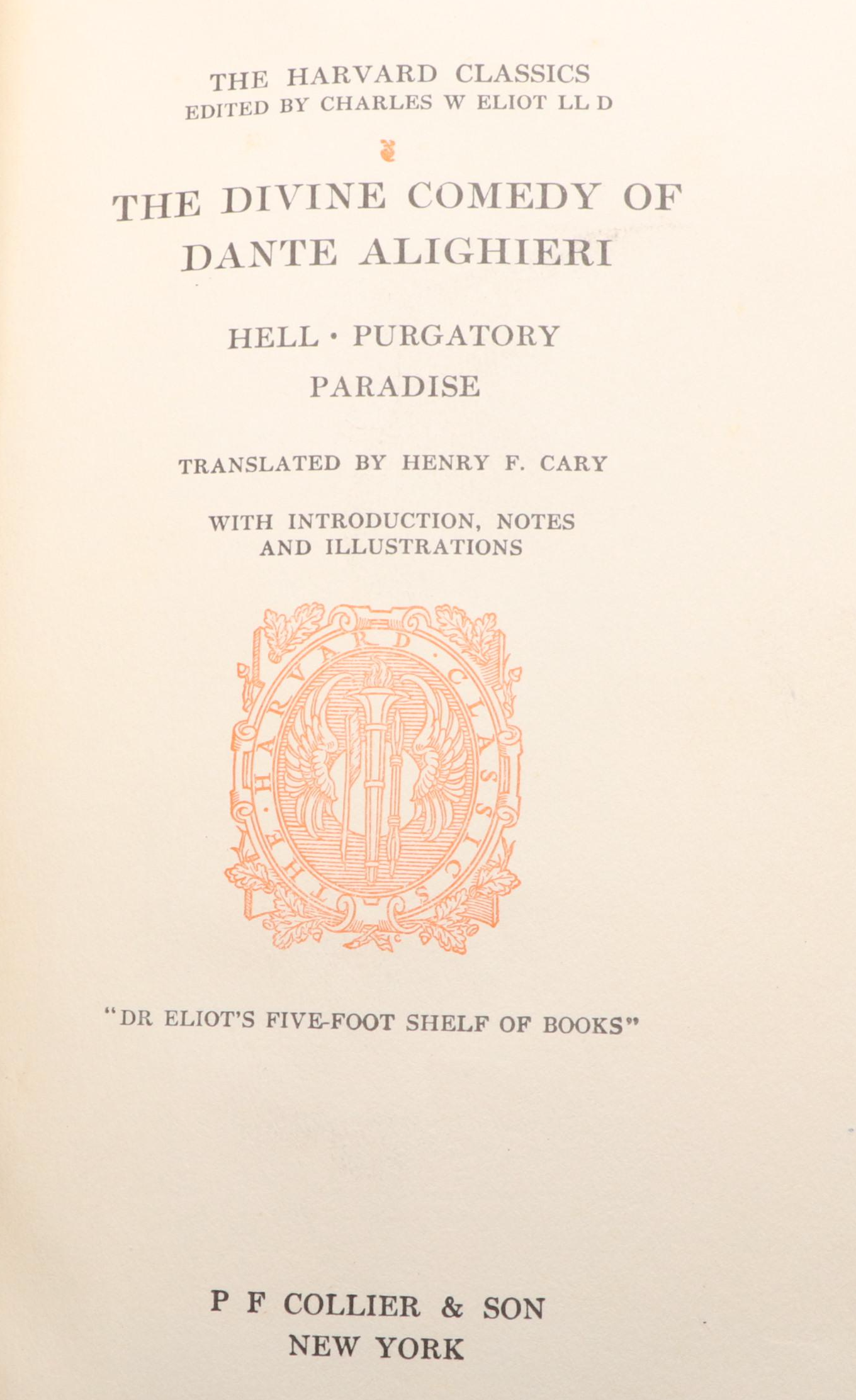 Leather Bound "The Harvard Classics" Partial Set Edited by Charles W. Eliot