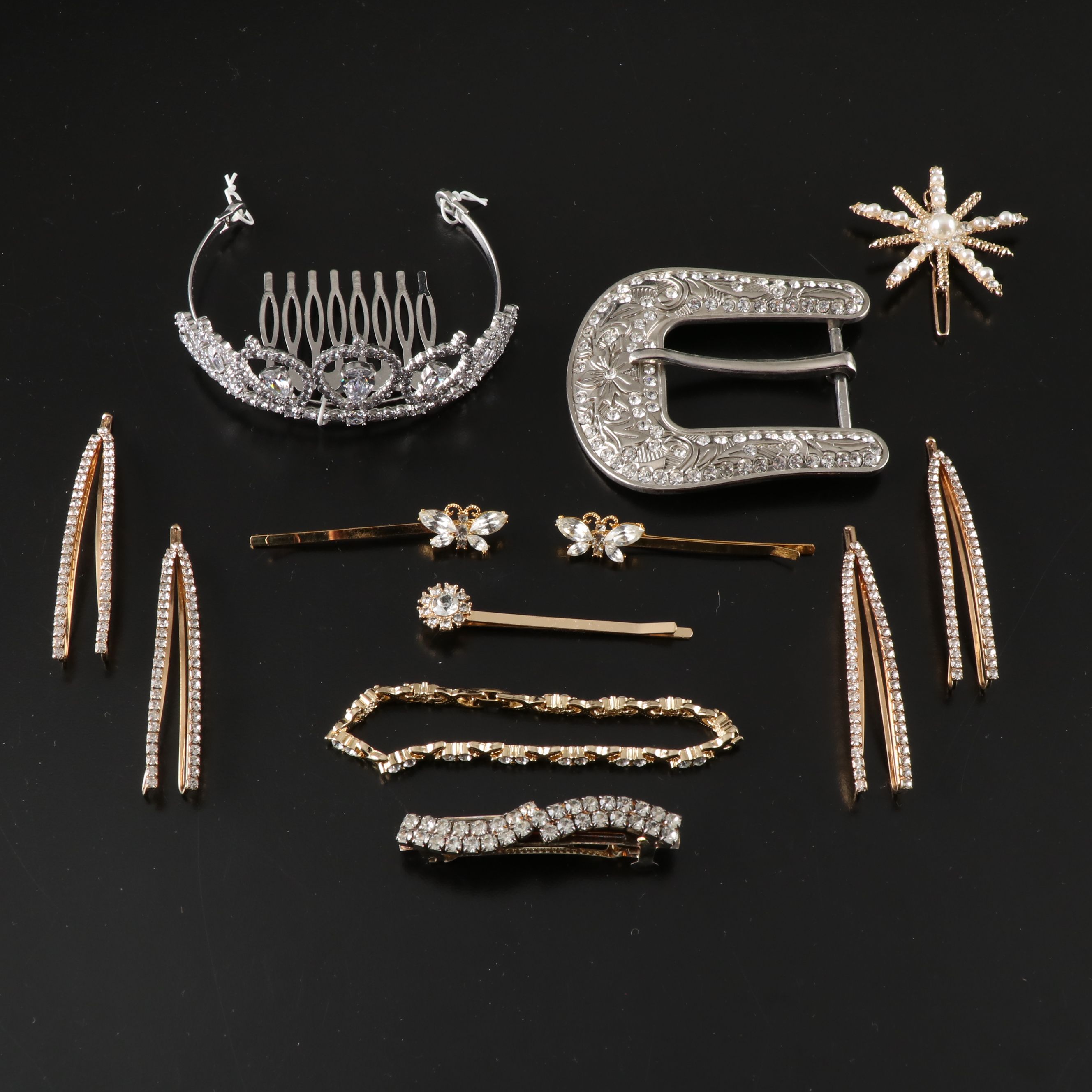 Brilliance "Believe" Silver Plate Hair Accessories and Other Jewelry