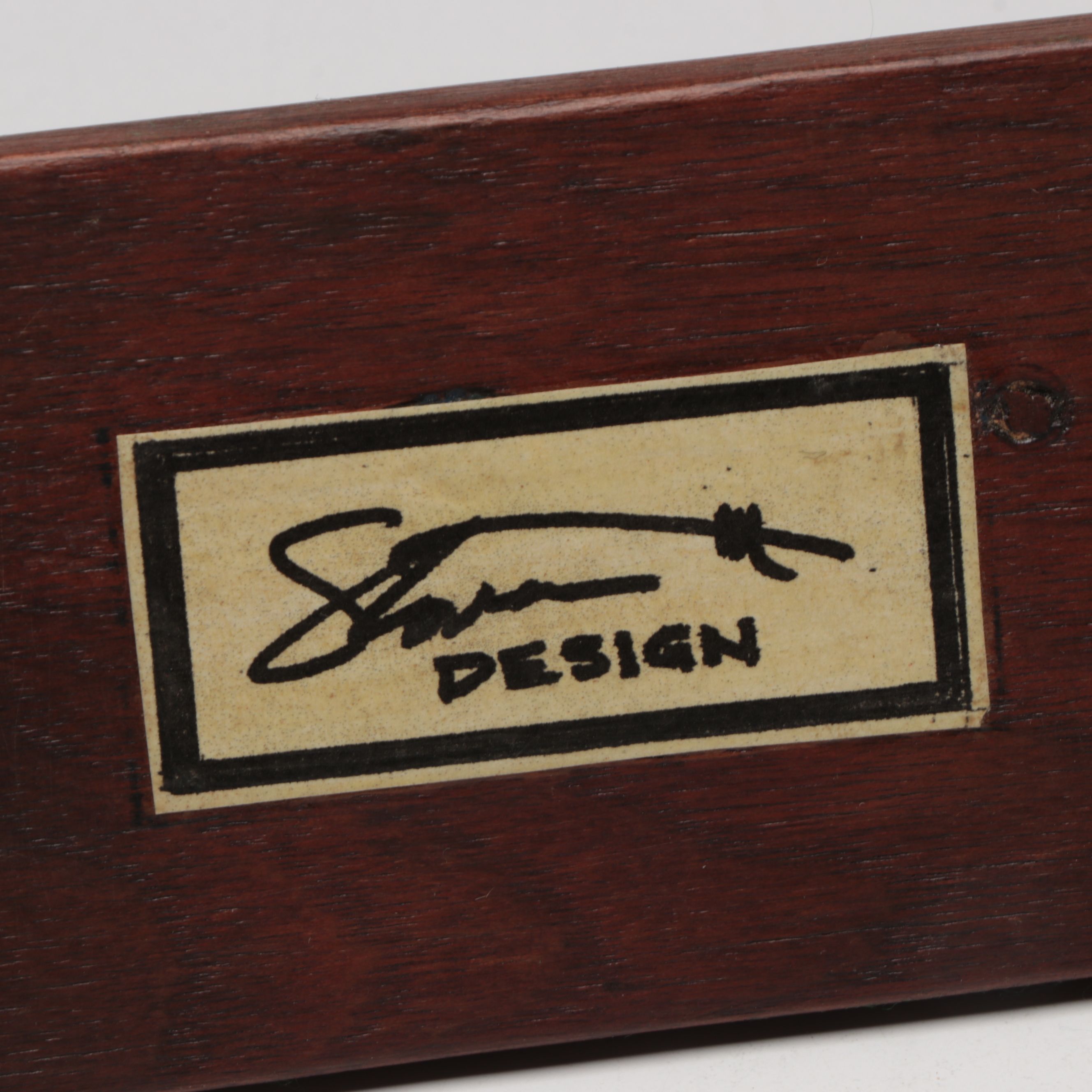 Folk Art Hand-Carved Scrimshaw Powder Horn