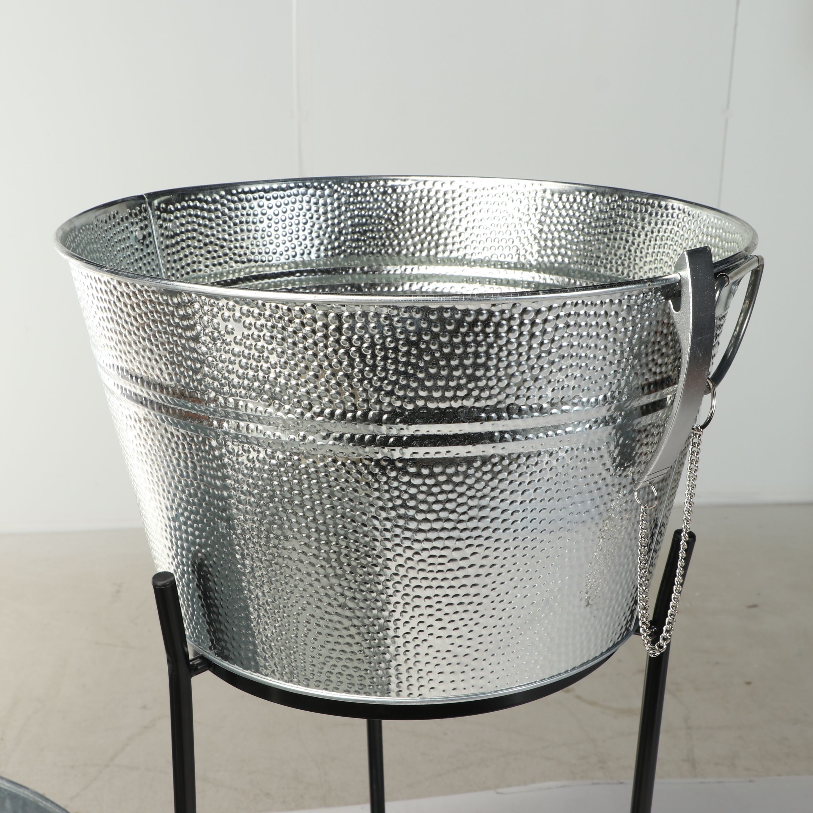 Contemporary Metal Beverage Tubs