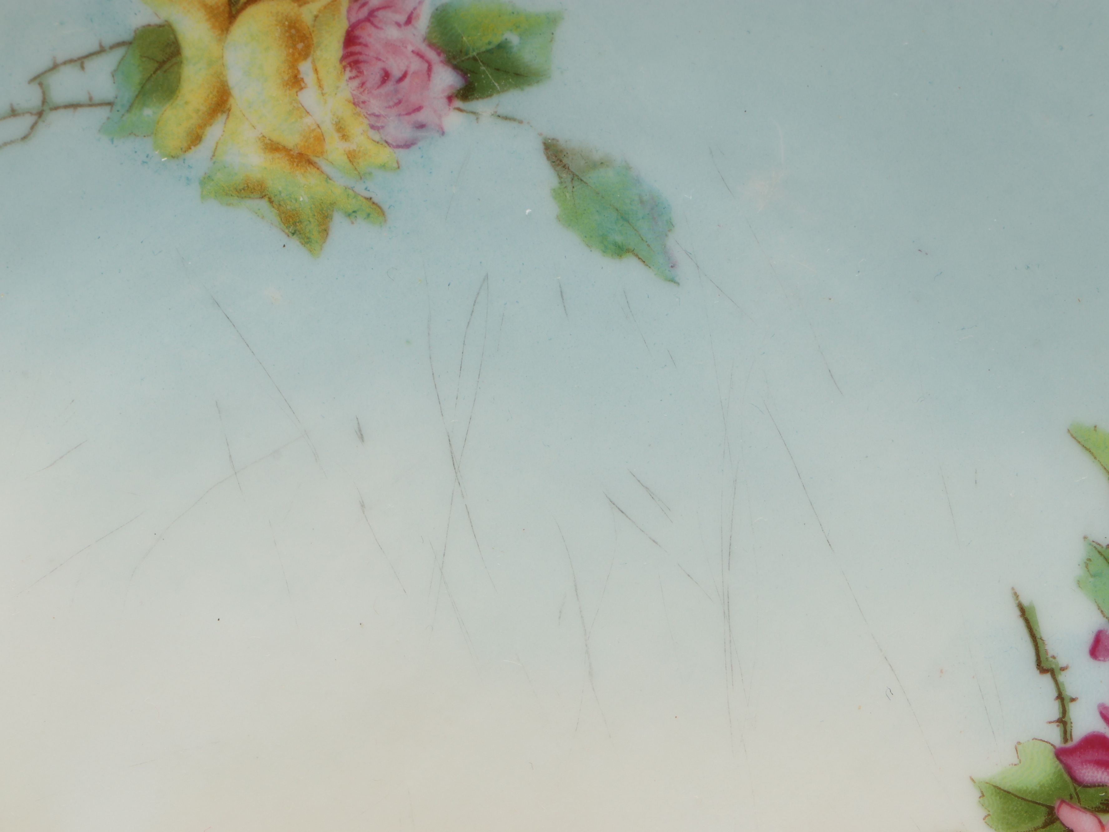 Hand-Painted Austrian Pitcher with Other Plates and Porcelain Table Accessories