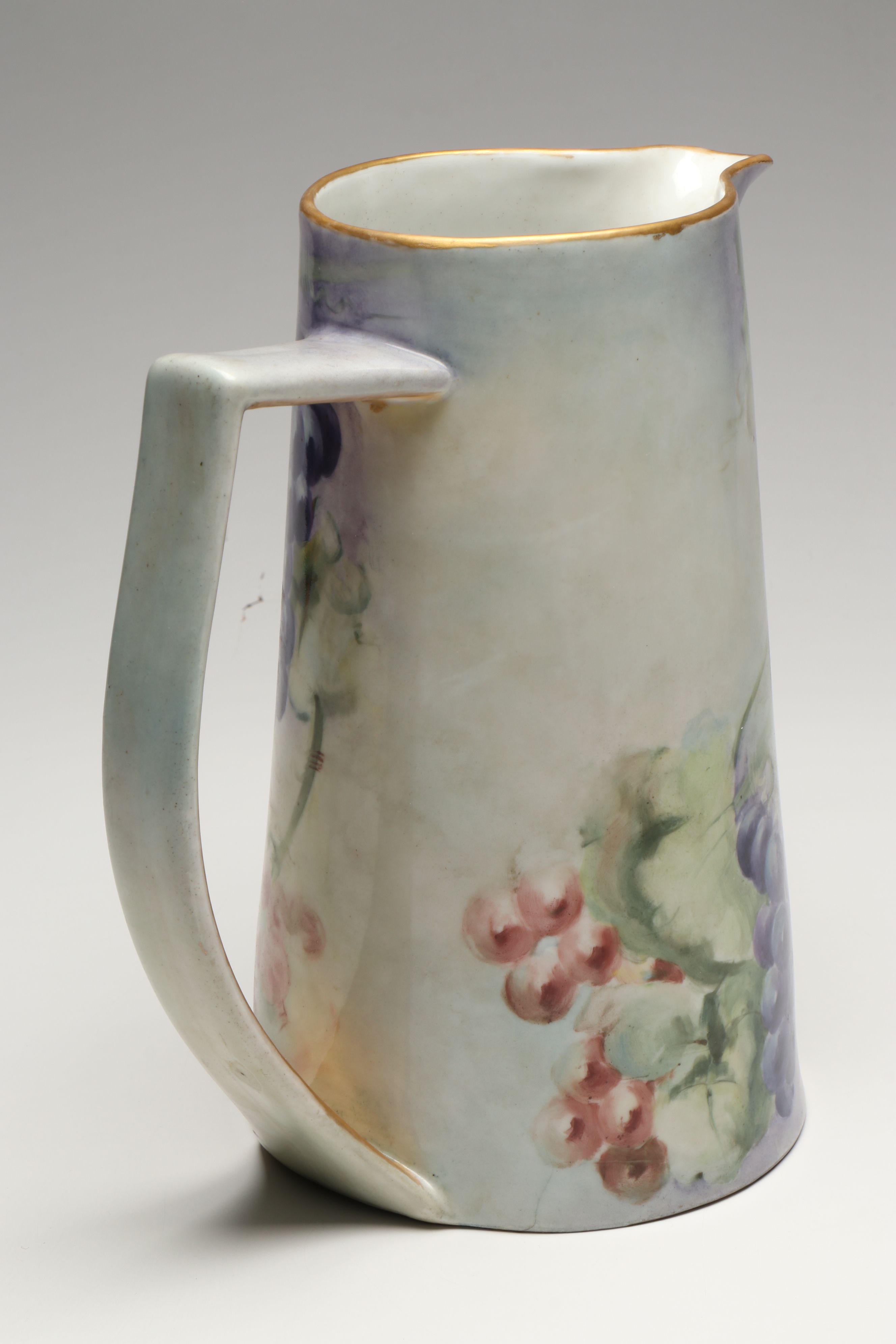 Hand-Painted Austrian Pitcher with Other Plates and Porcelain Table Accessories