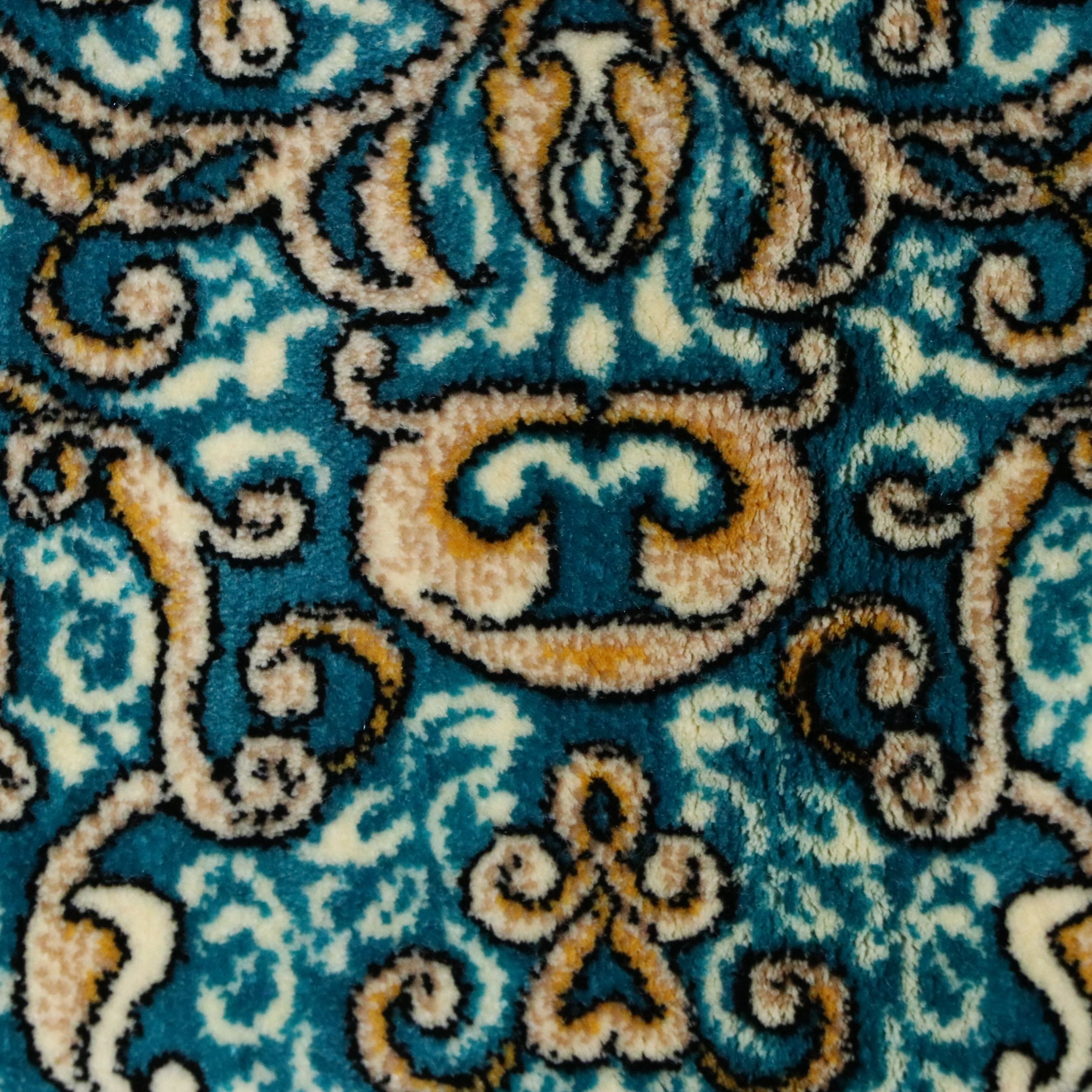 5'7 x 8'4 Machine Made Turkish Qom Style Area Rug