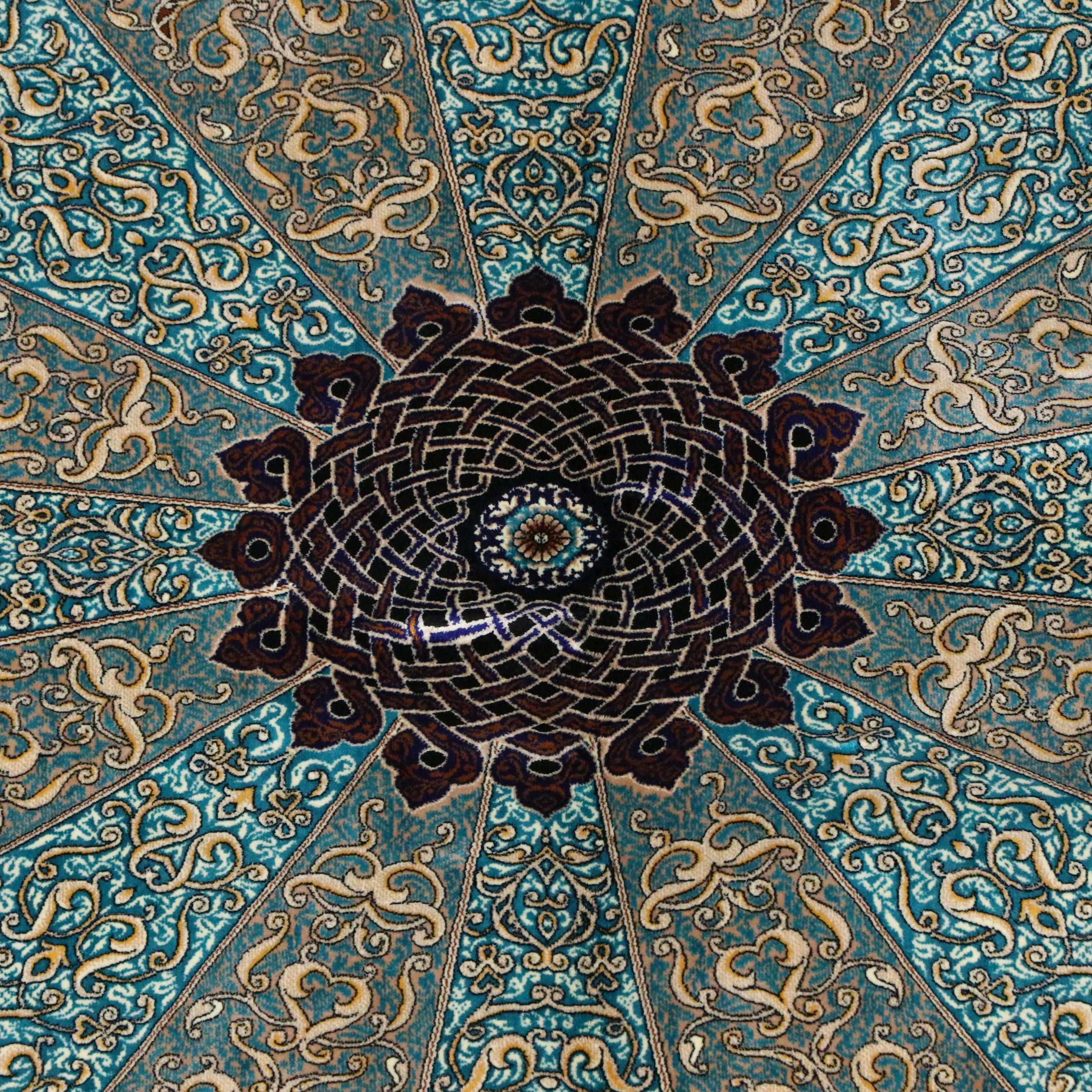 5'7 x 8'4 Machine Made Turkish Qom Style Area Rug