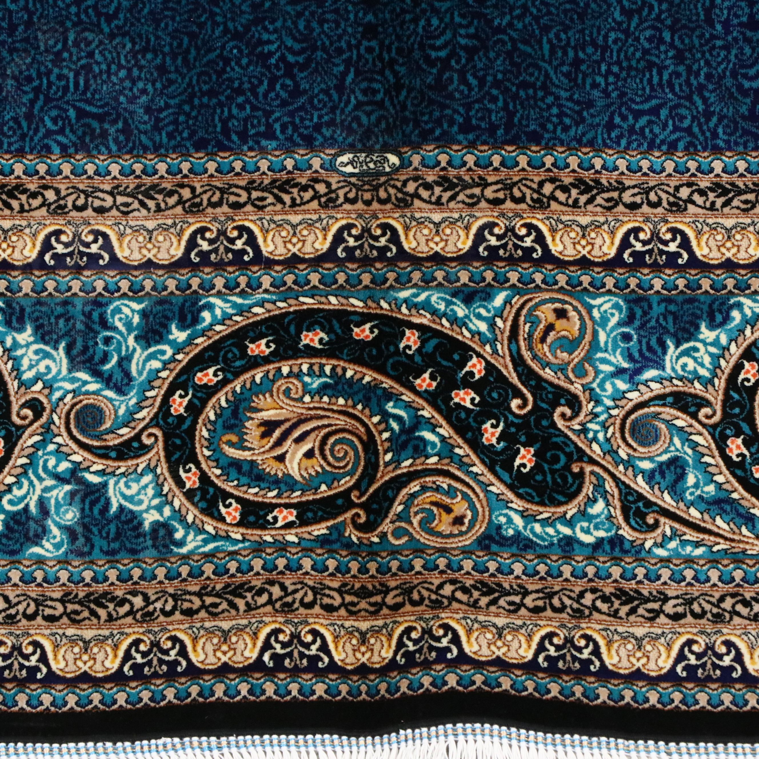 5'7 x 8'4 Machine Made Turkish Qom Style Area Rug