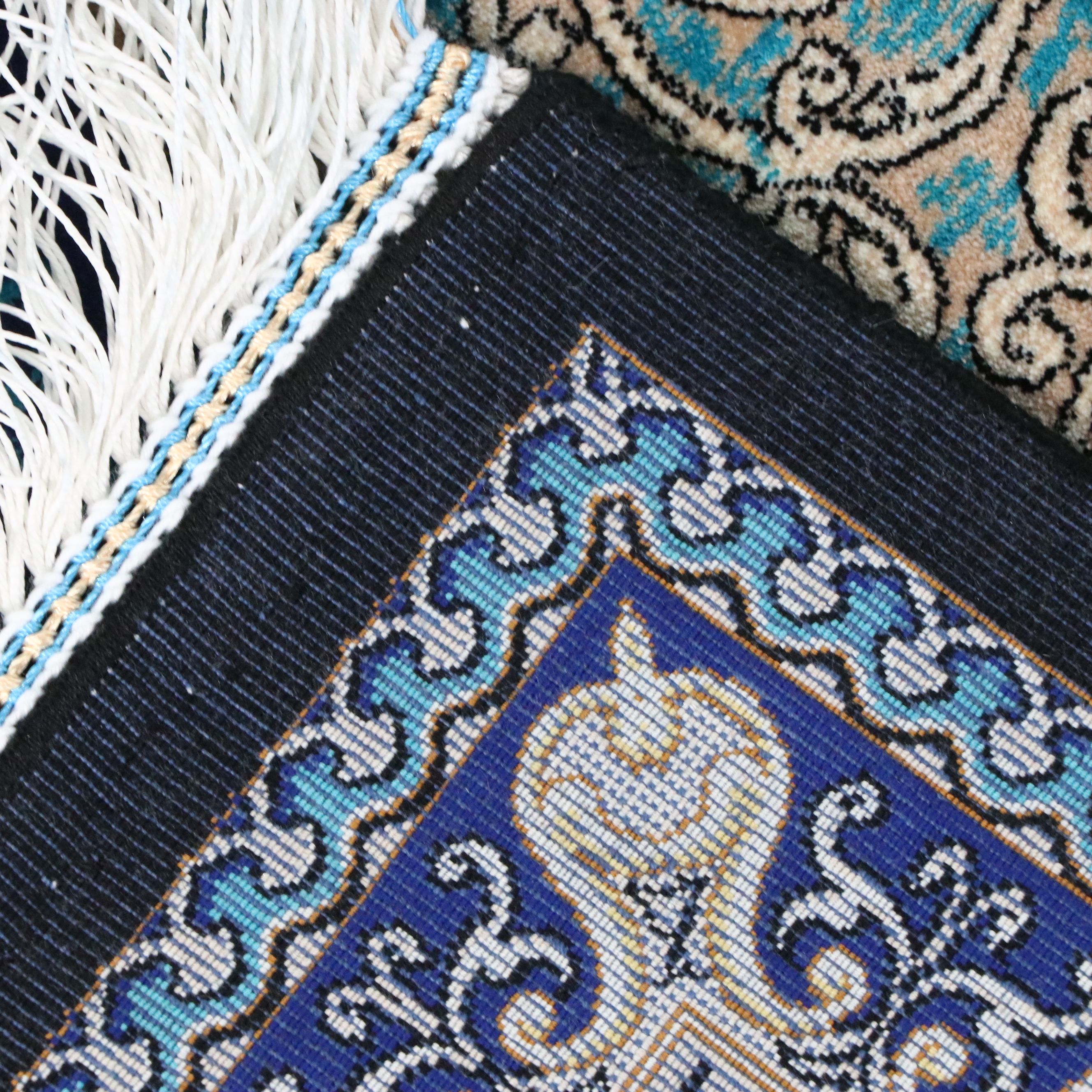 5'7 x 8'4 Machine Made Turkish Qom Style Area Rug