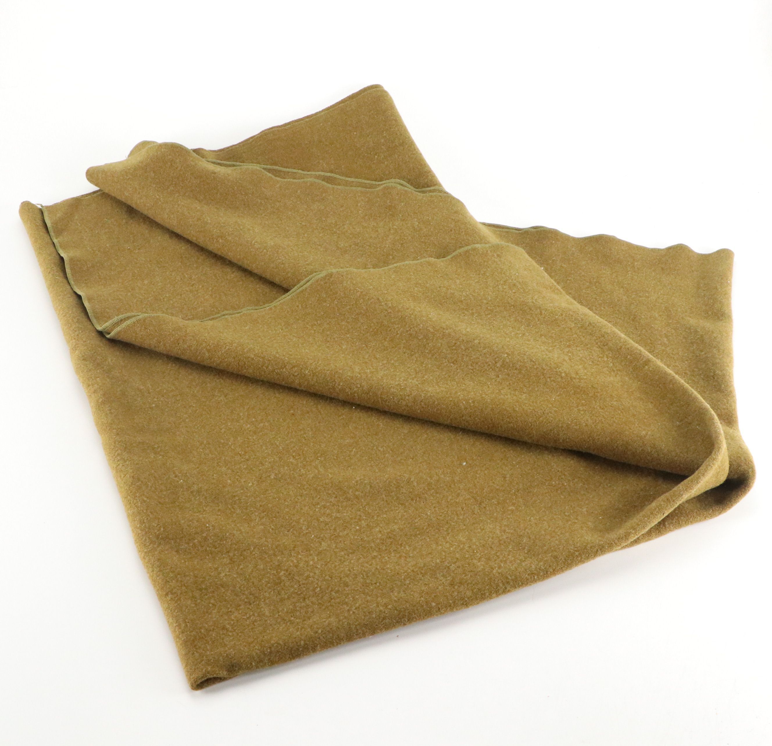 WWII Era US Army Olive Drab Wool Field Blanket