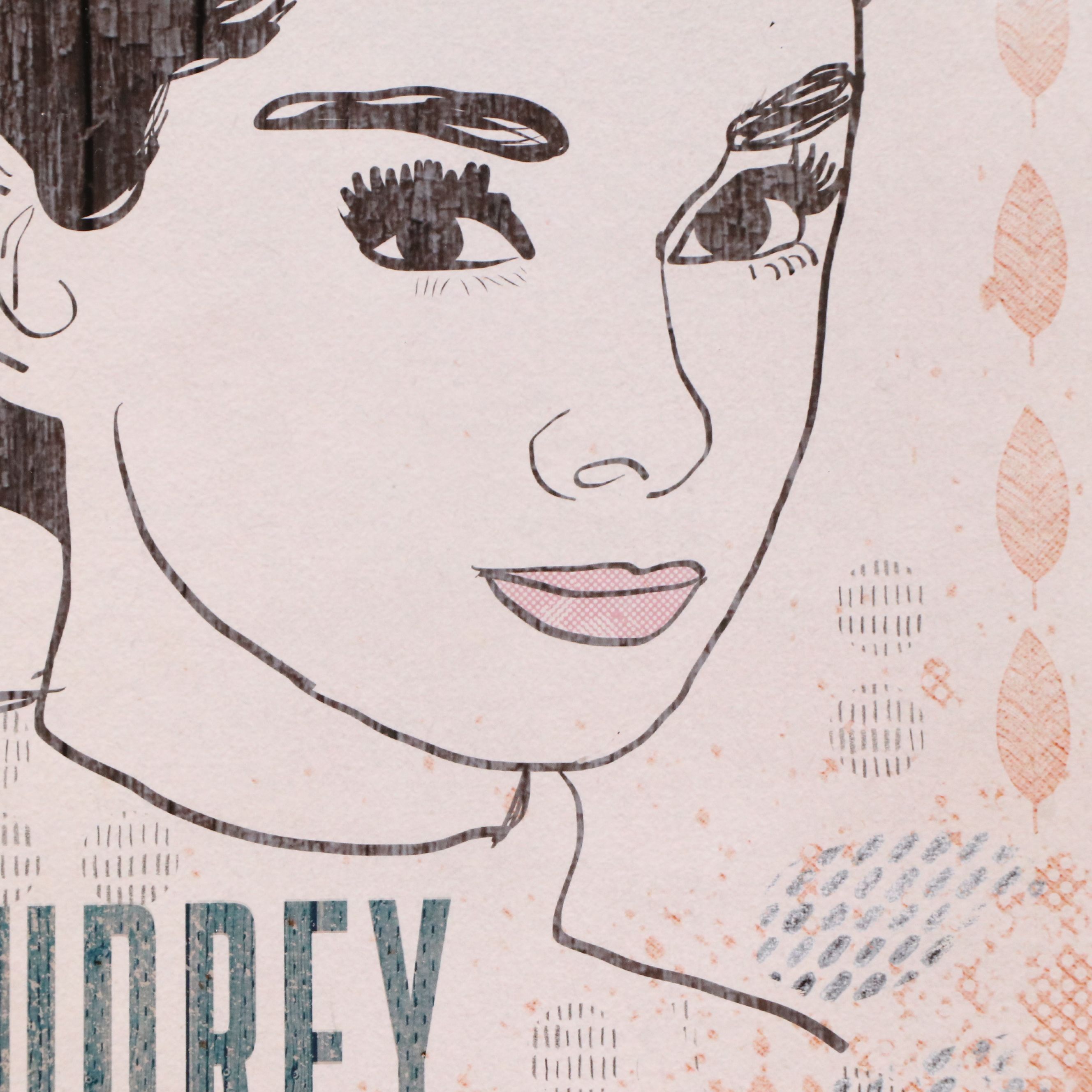 Jackson Digital Graphic Print Homage to Audrey Hepburn, 2023