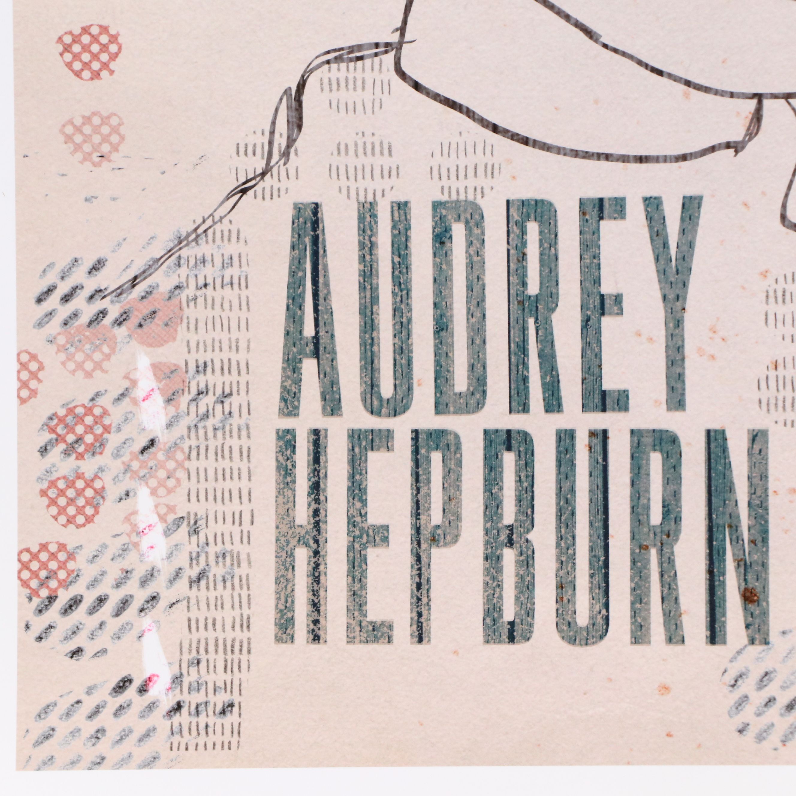 Jackson Digital Graphic Print Homage to Audrey Hepburn, 2023
