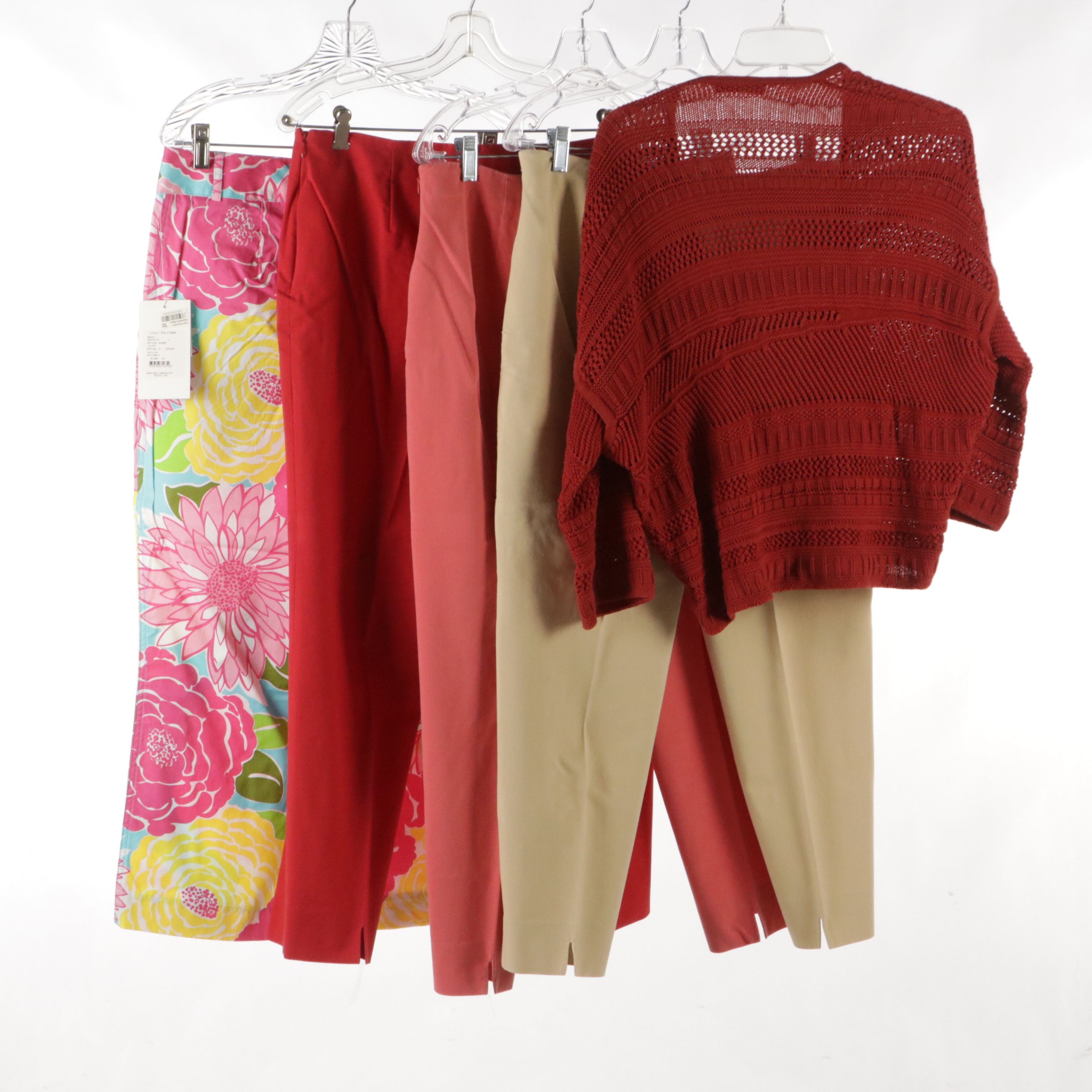 Lilly Pulitzer Liza Capris with Piazza Sempione Audrey Capris & Cardigan