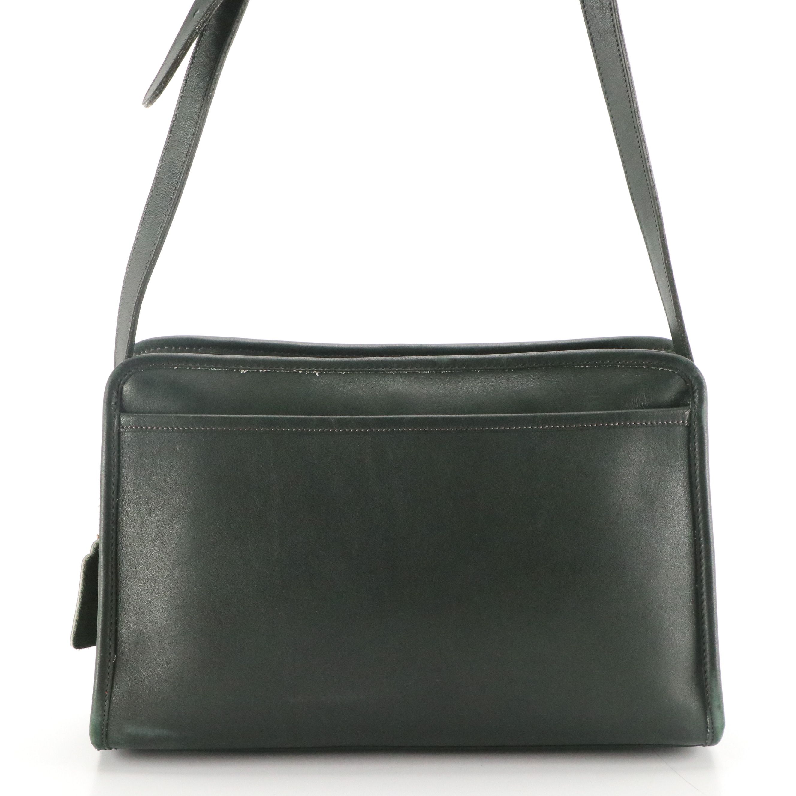 Coach Taylor Legacy Shoulder Bag in Dark Green Leather