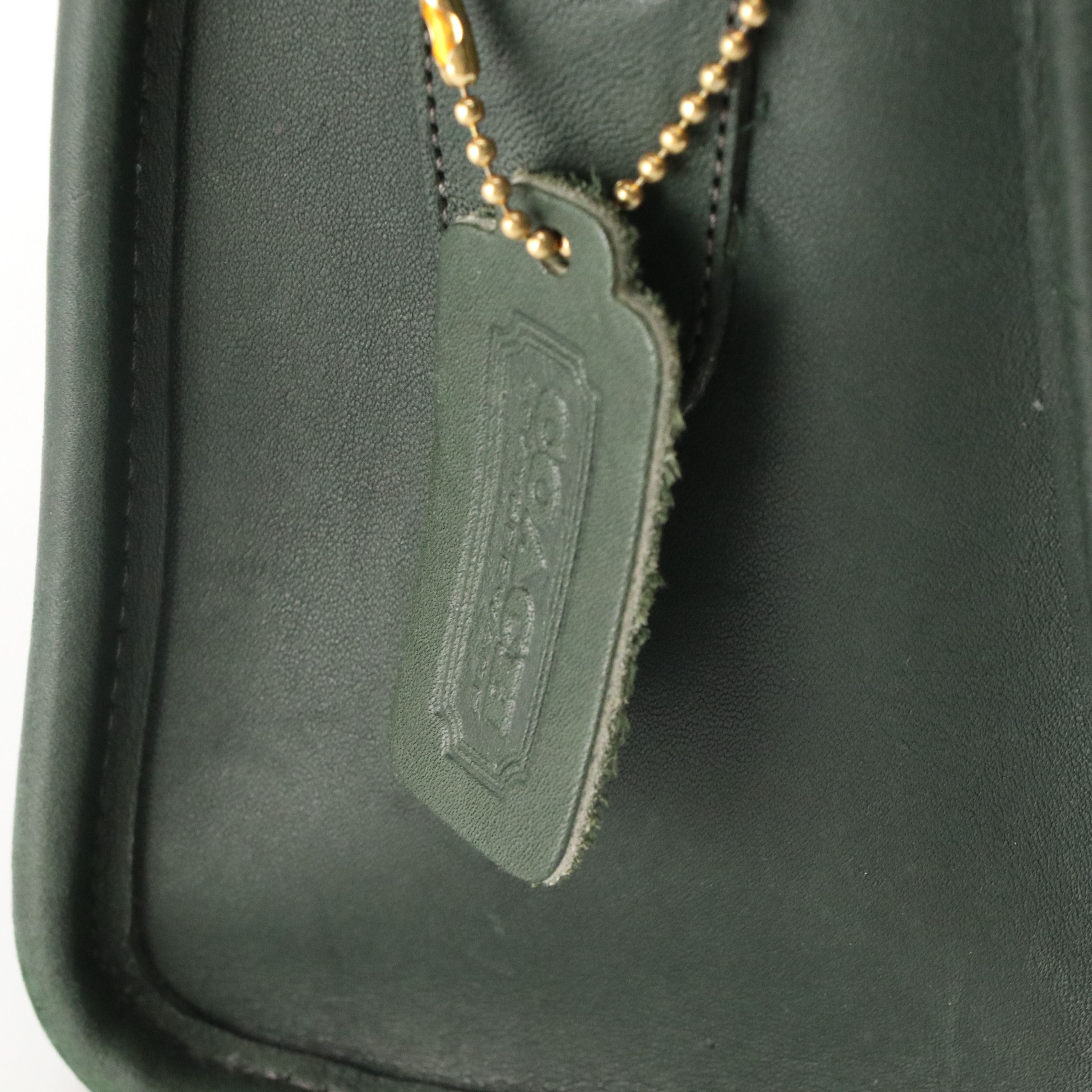 Coach Taylor Legacy Shoulder Bag in Dark Green Leather