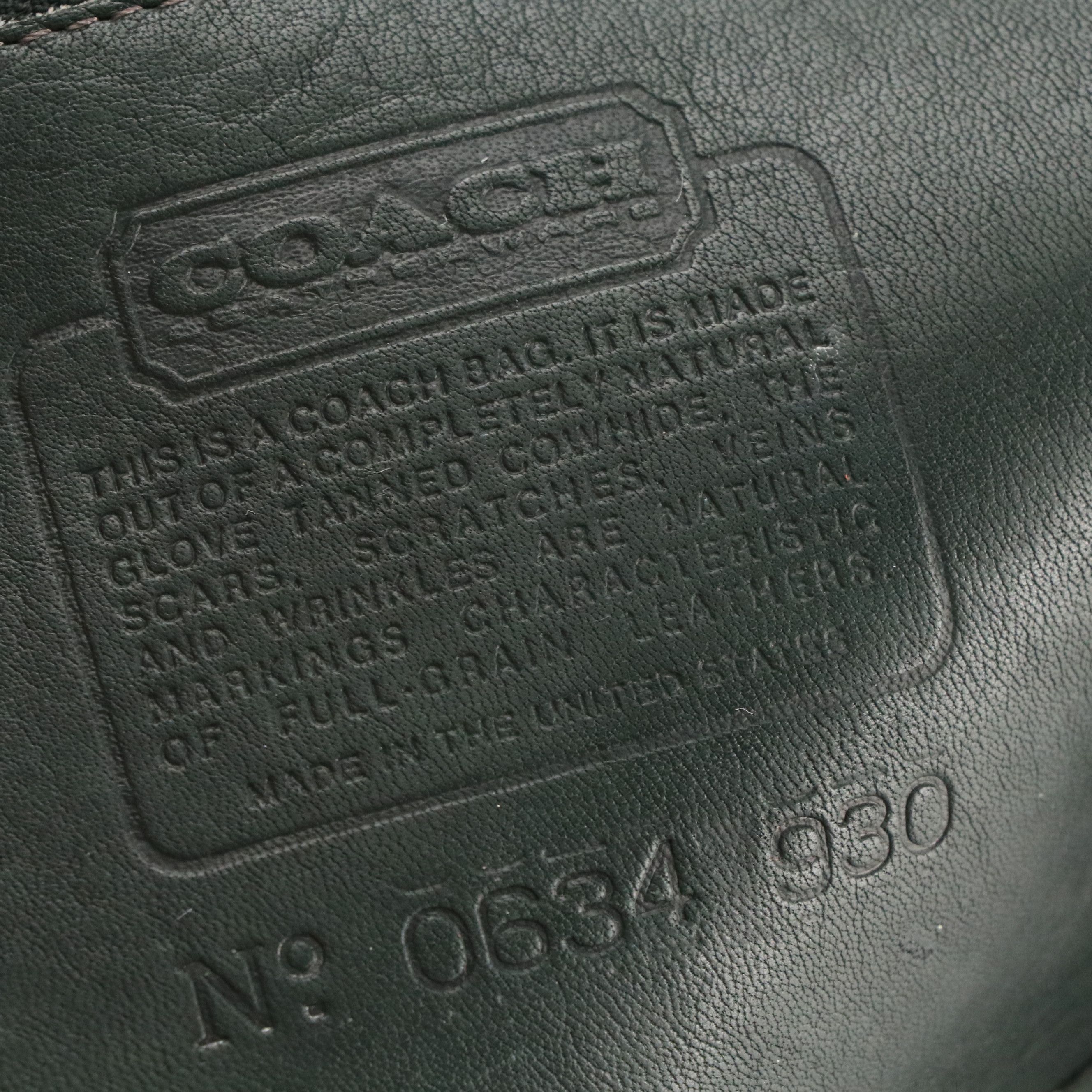 Coach Taylor Legacy Shoulder Bag in Dark Green Leather