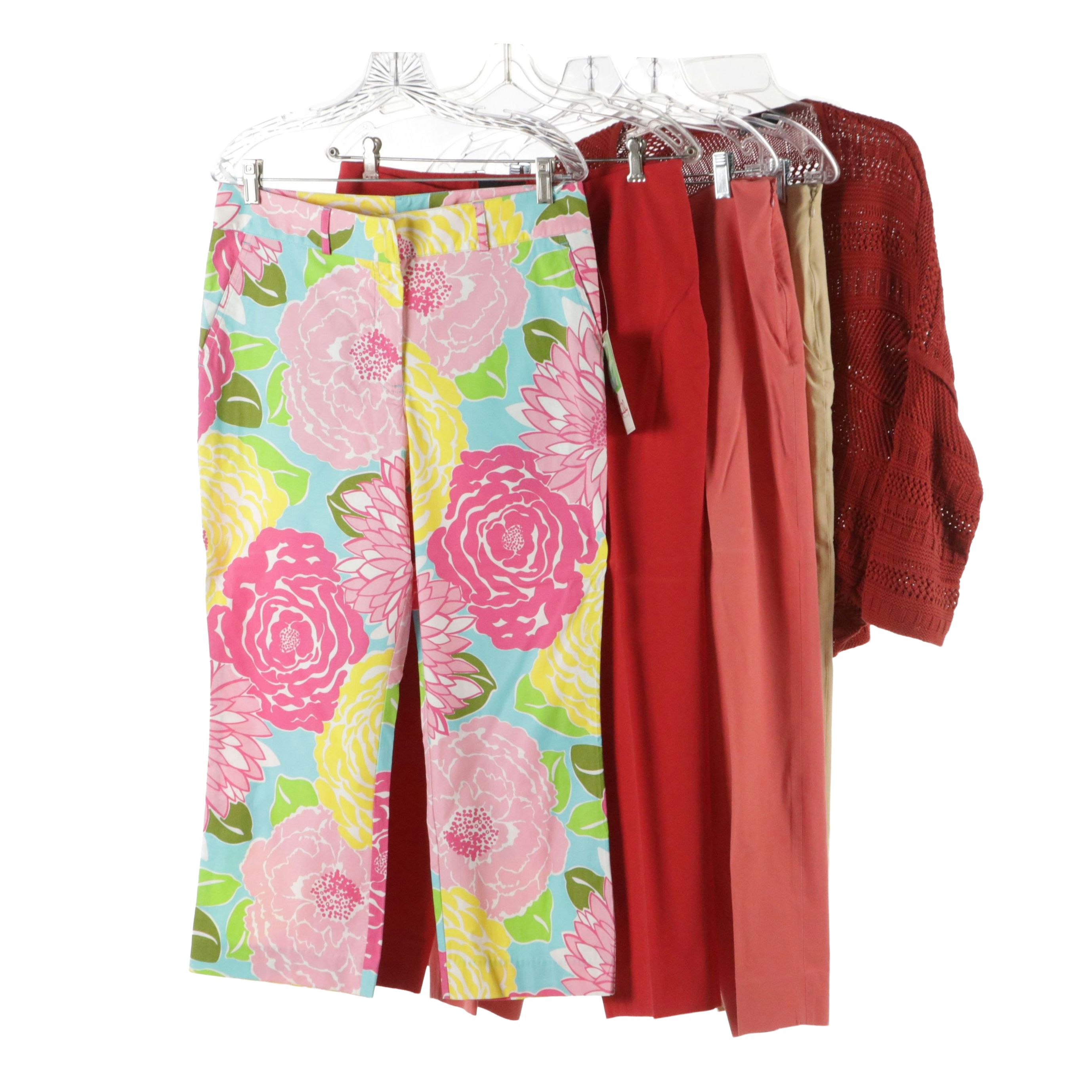 Lilly Pulitzer Liza Capris with Piazza Sempione Audrey Capris & Cardigan