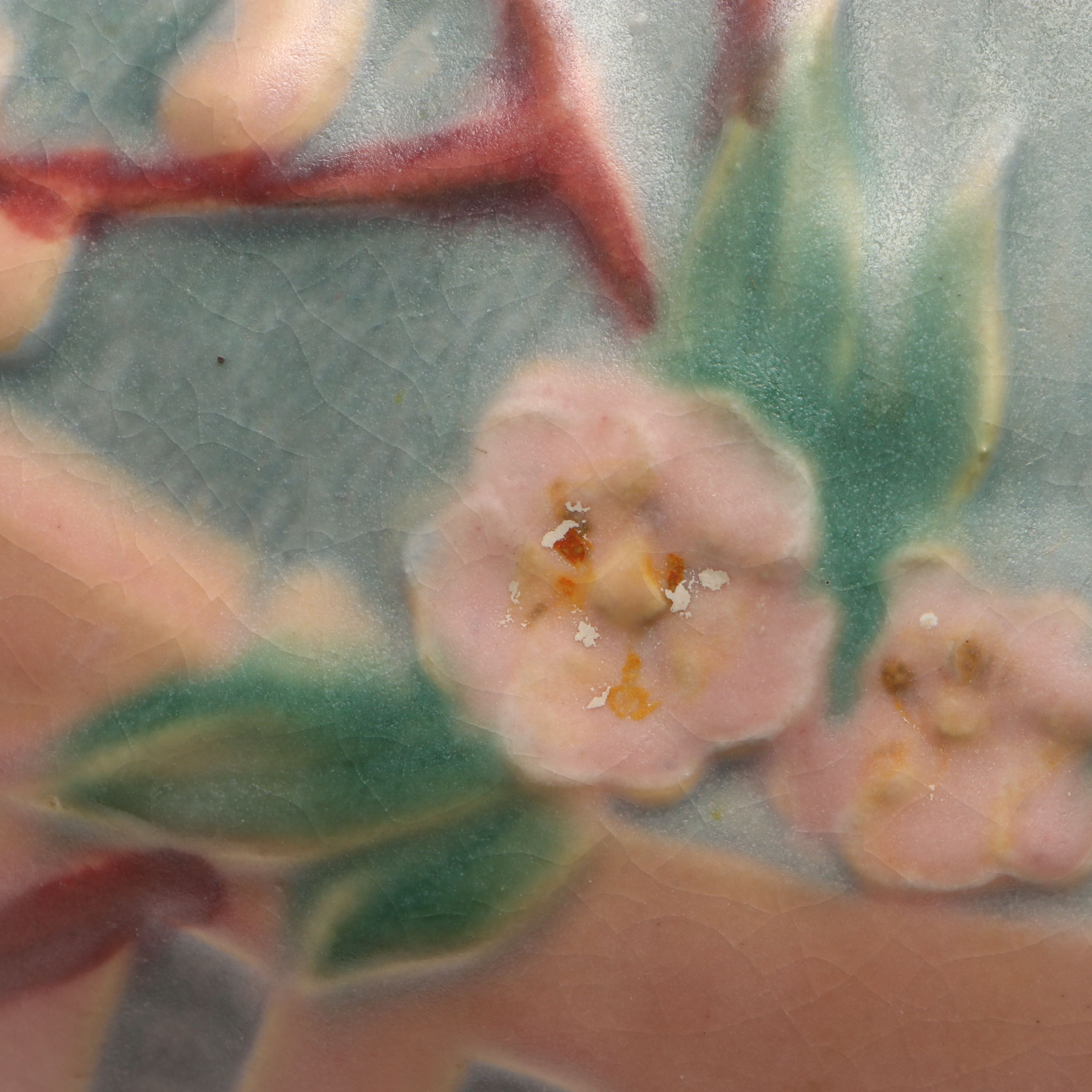 Roseville Pottery "Cherry Blossom" Ceramic Vase, Early to Mid-20th Century