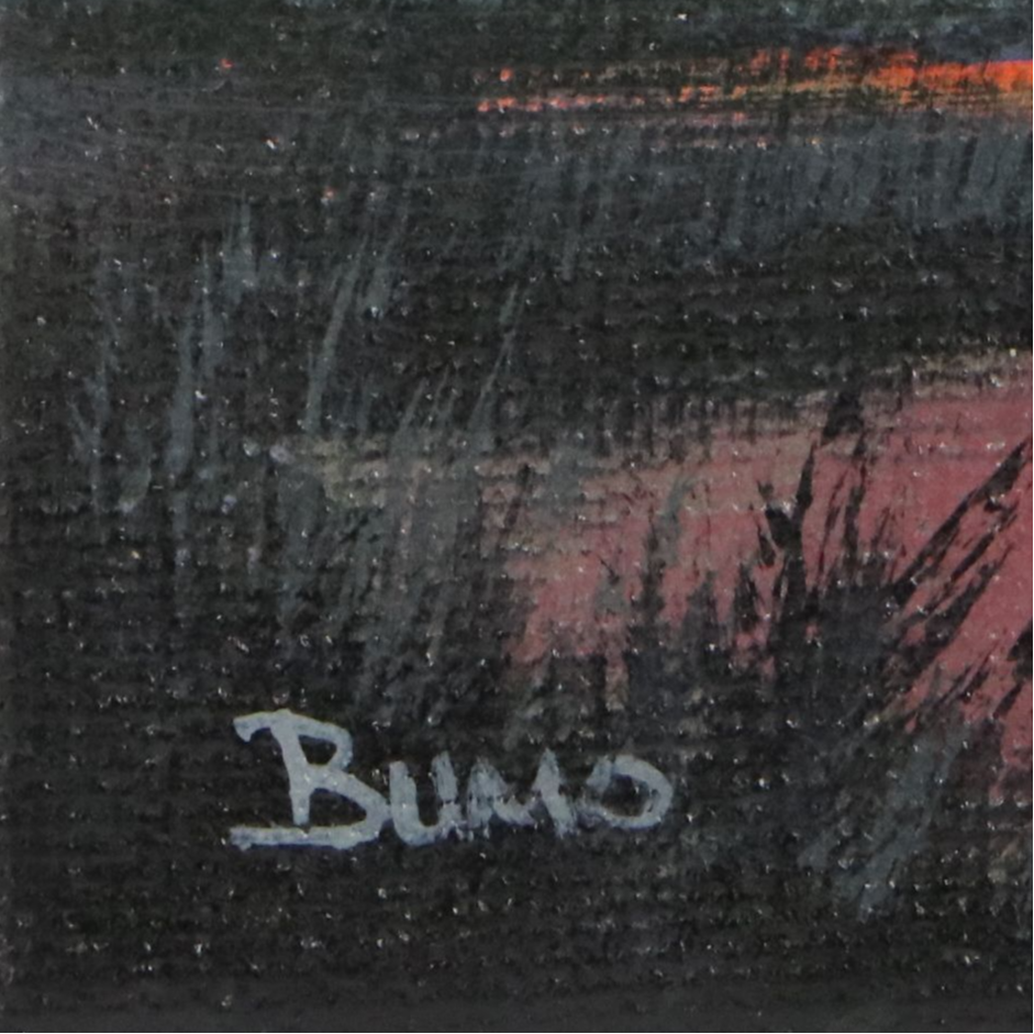 Doug "Bumo" Johnpeer Acrylic Painting of Sunset Landscape, 2024