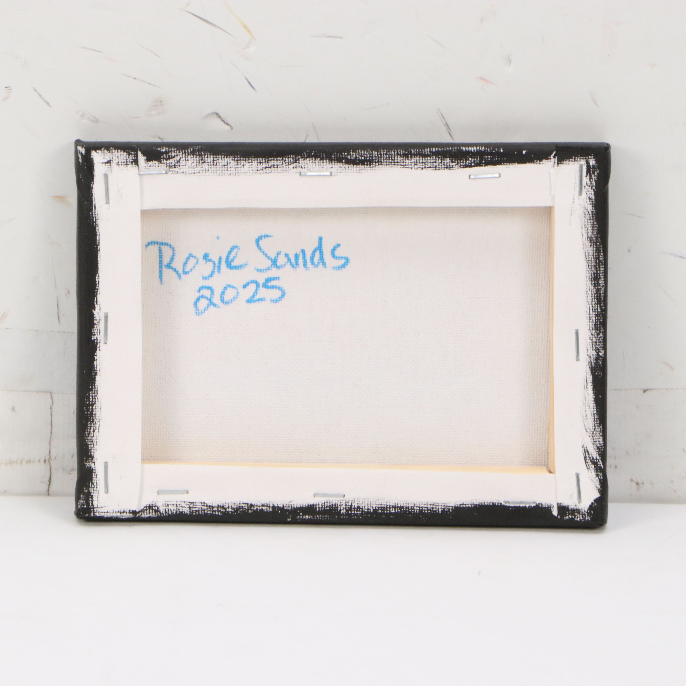 Rosie Sands Acrylic Painting of Snowy Landscape, 2025