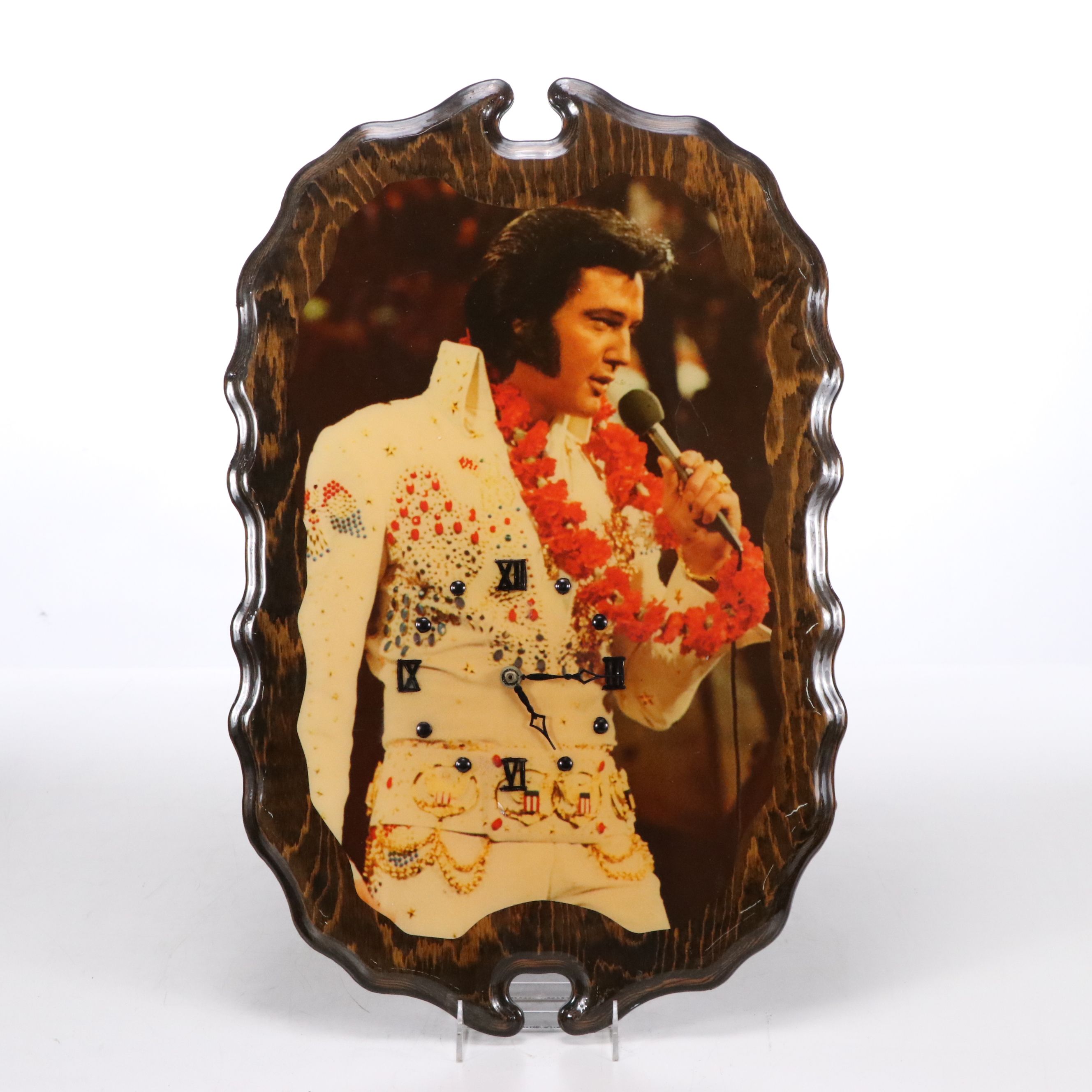 Elvis Presley Laminated Wall Clock with Portrait