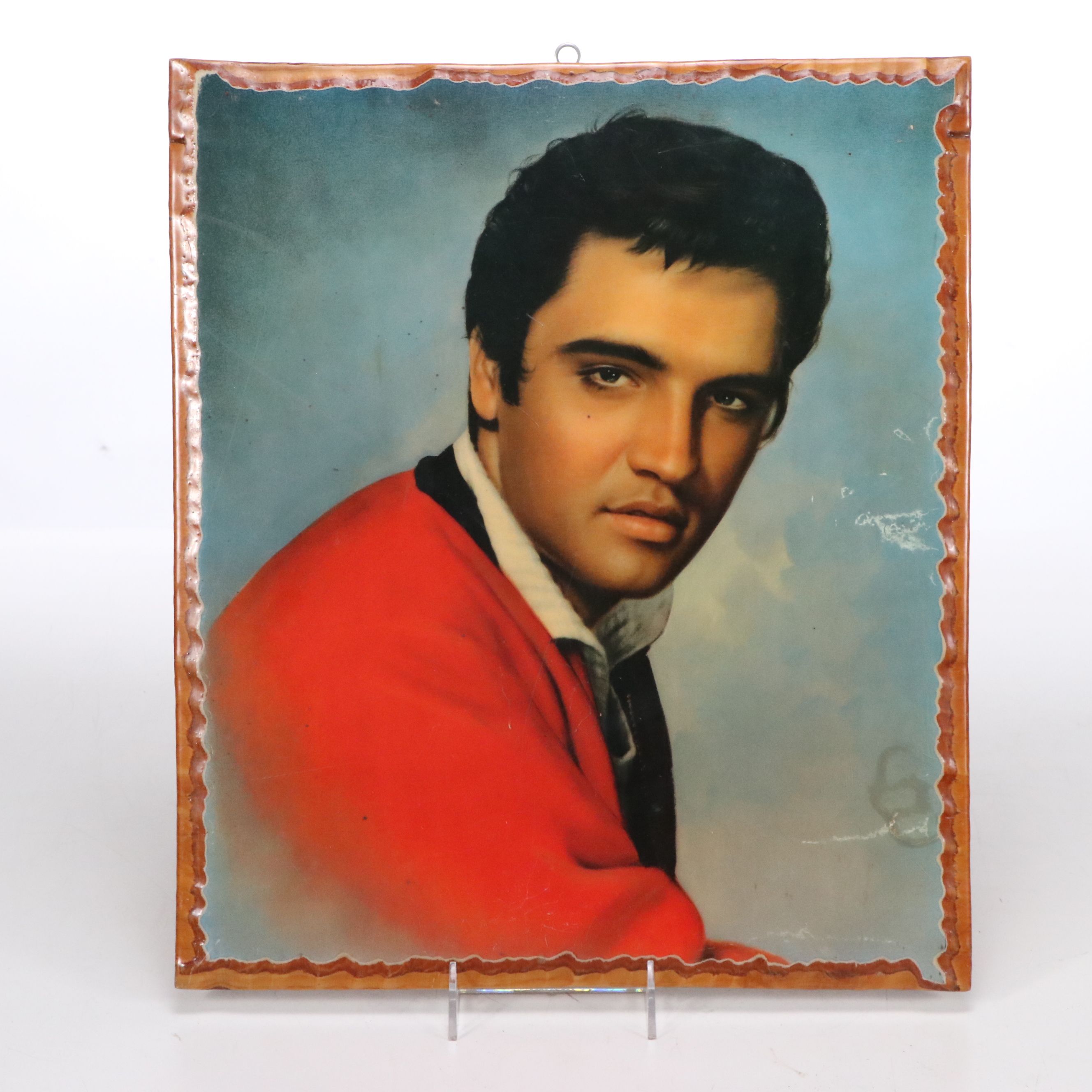 Elvis Presley Laminated Wall Clock with Portrait
