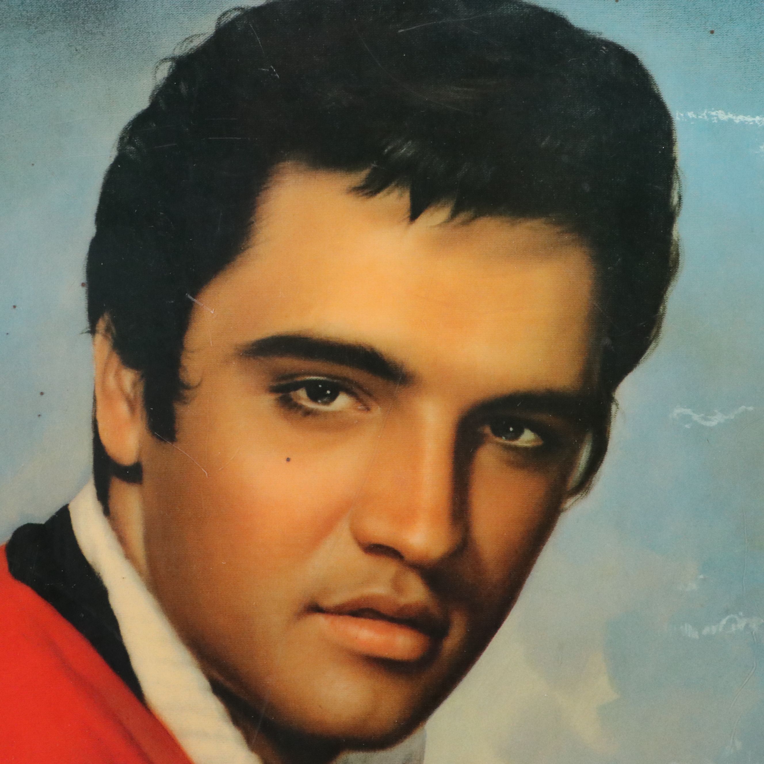 Elvis Presley Laminated Wall Clock with Portrait