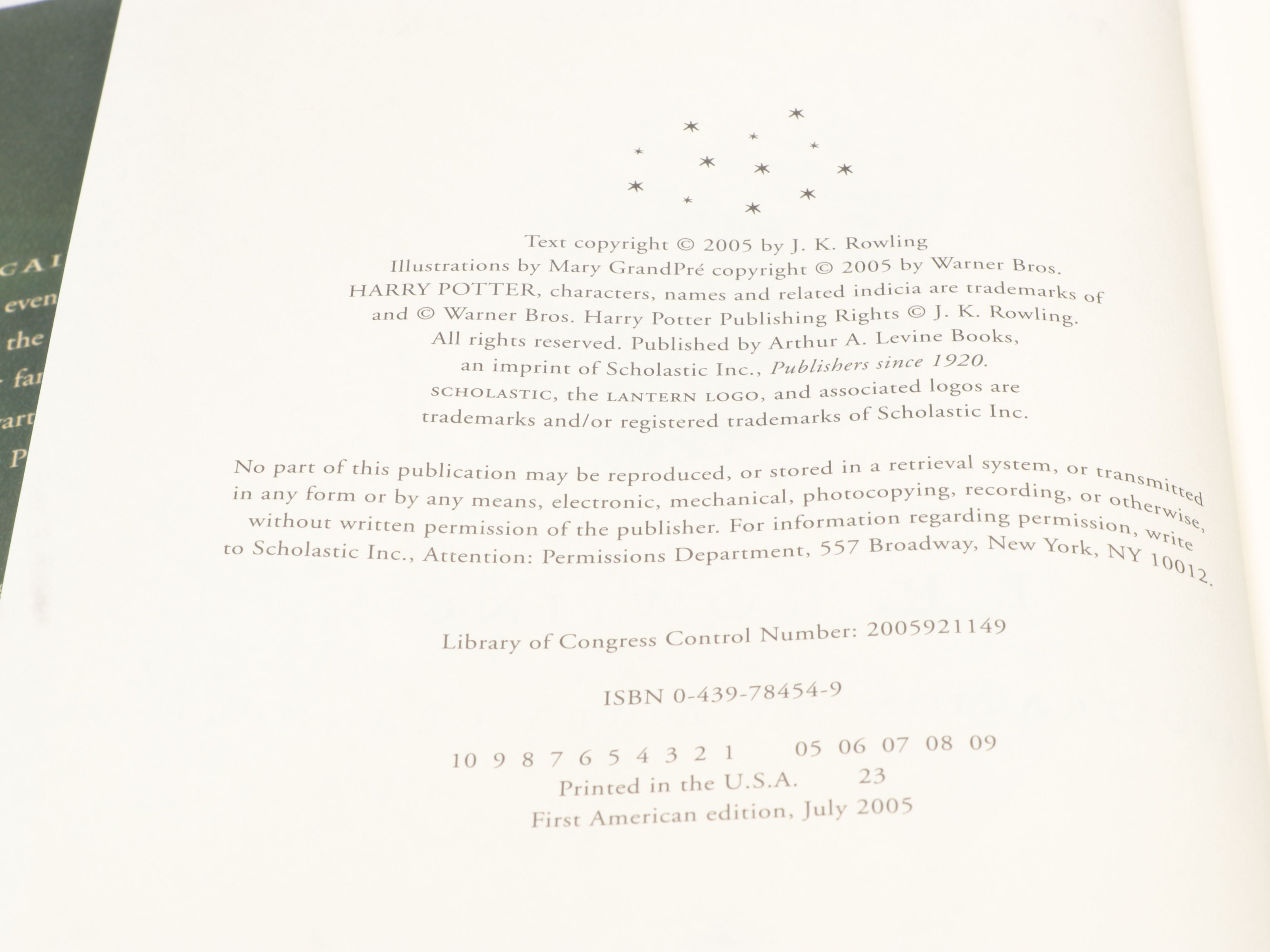 First American Edition "Harry Potter" Complete Series by J. K. Rowling