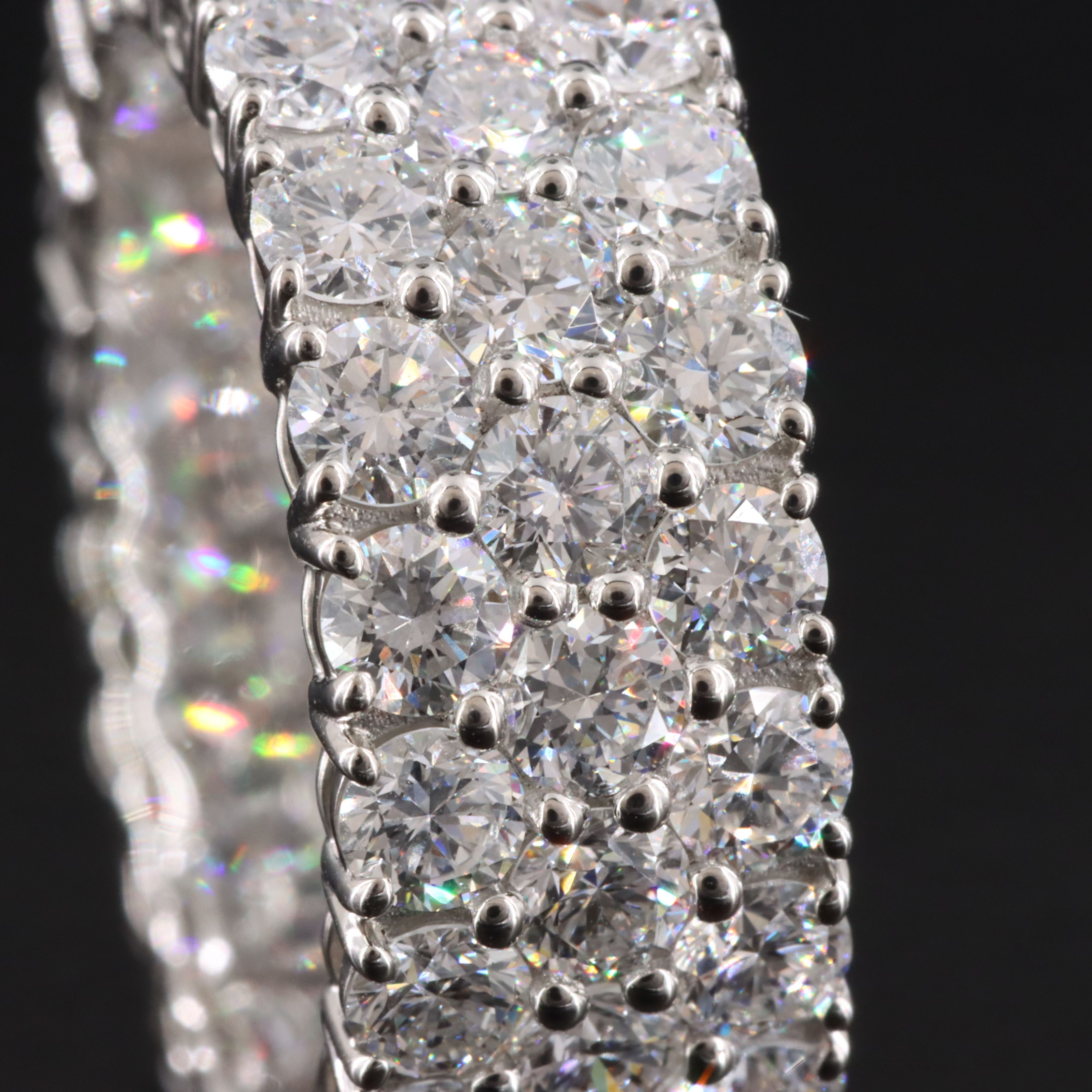 Platinum 6.47 CTW Lab Grown Diamond Eternity Band